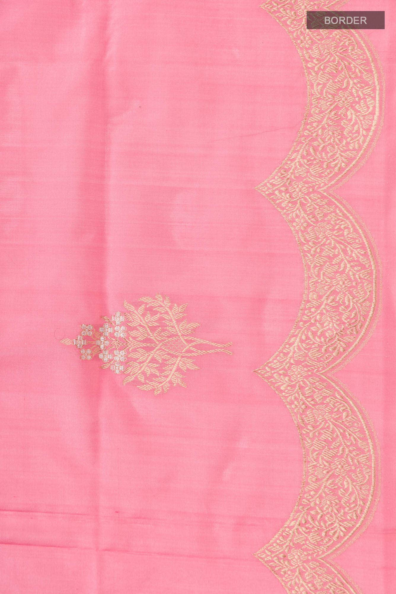Pink Banarasi Silk Saree