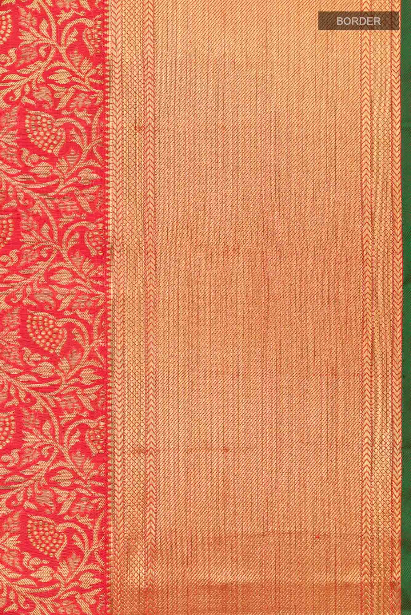 Pure Silk Pure Zari Red Kanchipuram Saree