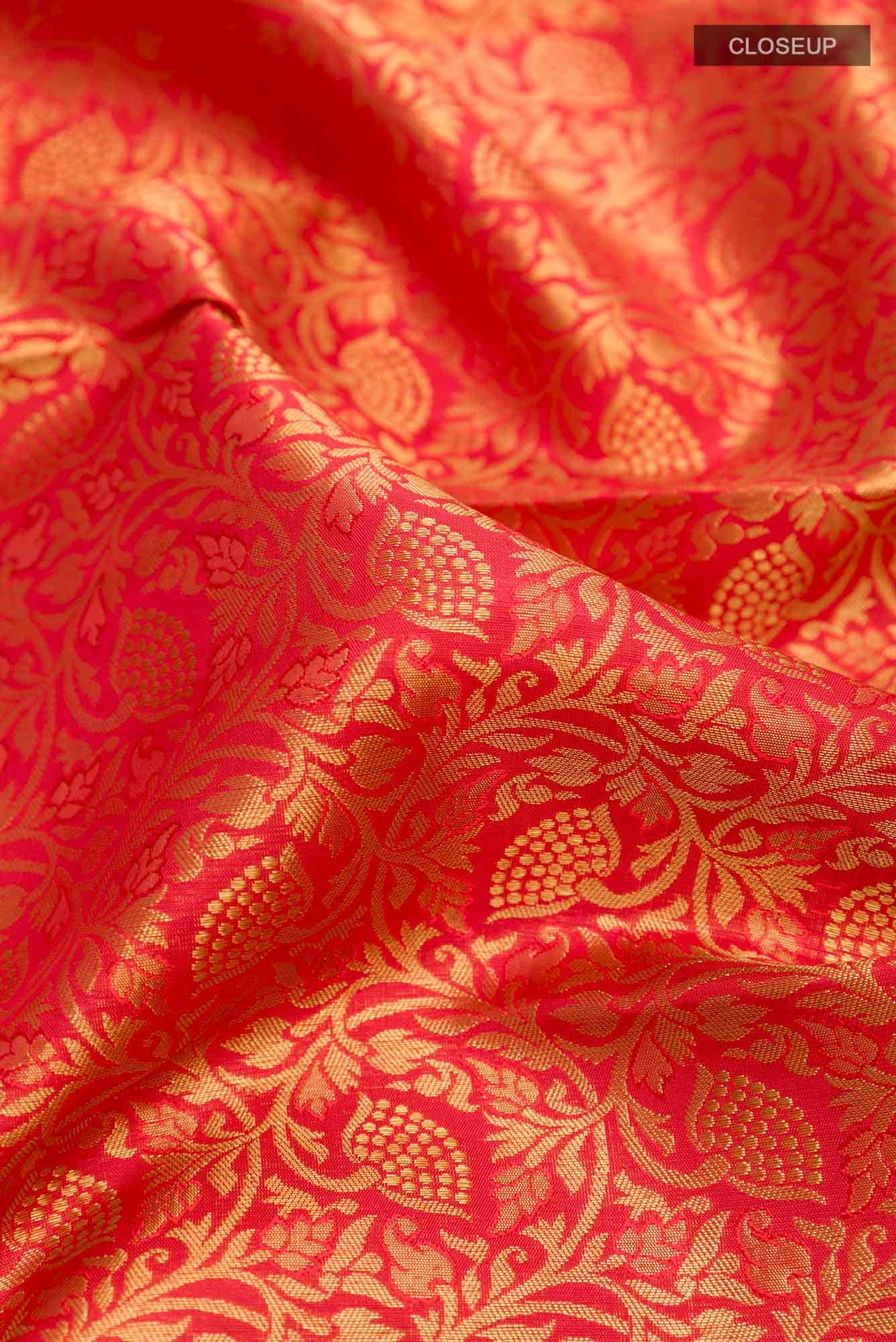Pure Silk Pure Zari Red Kanchipuram Saree