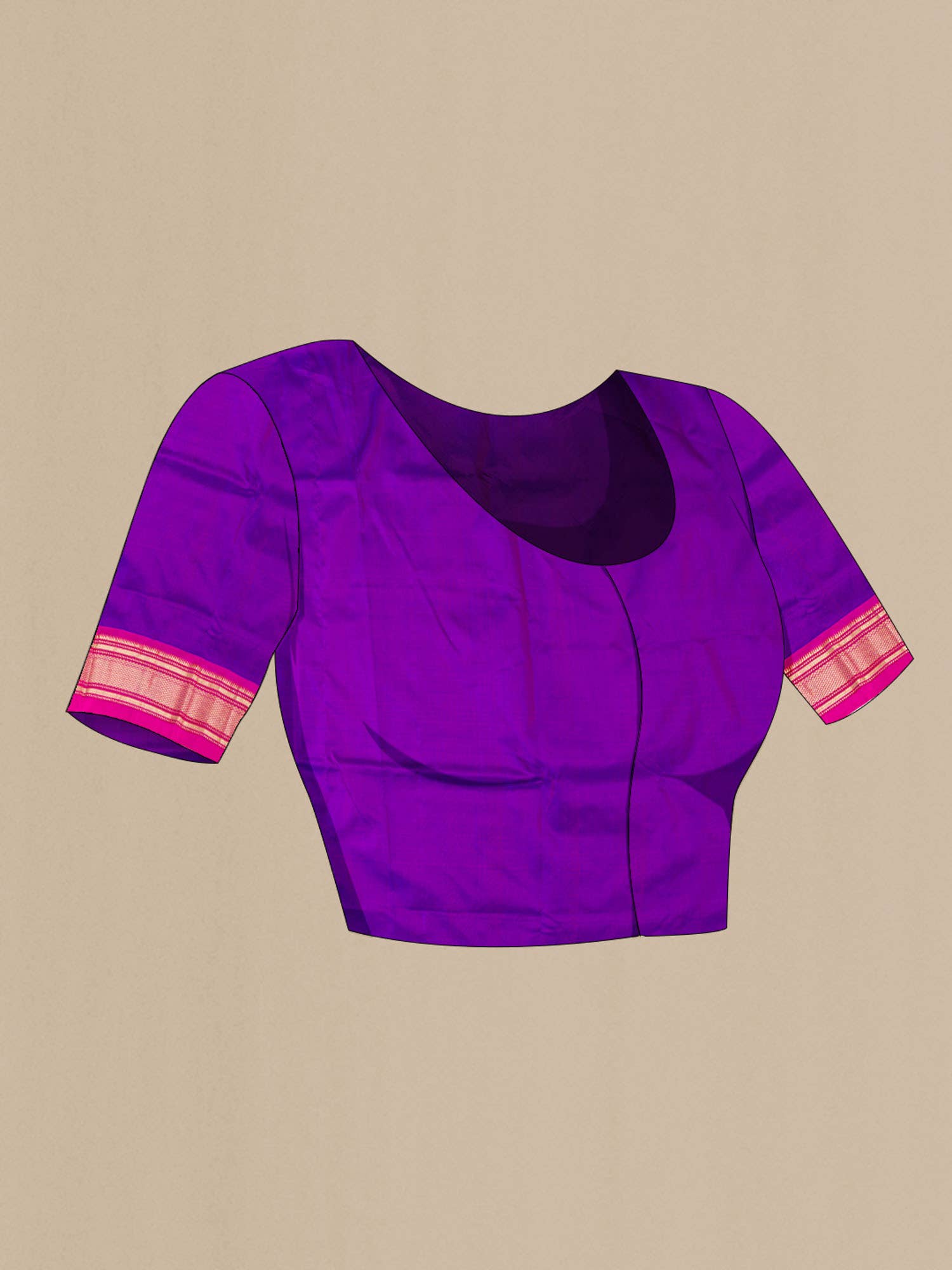 Purple Paithani Silk Saree