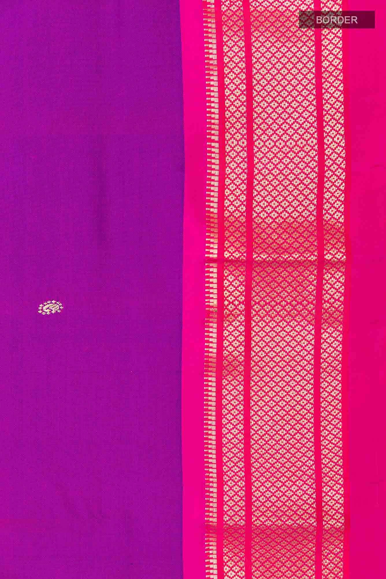 Purple Paithani Silk Saree
