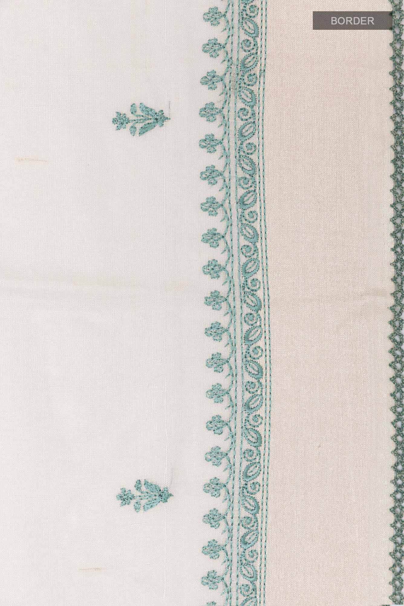 White Tussar Saree