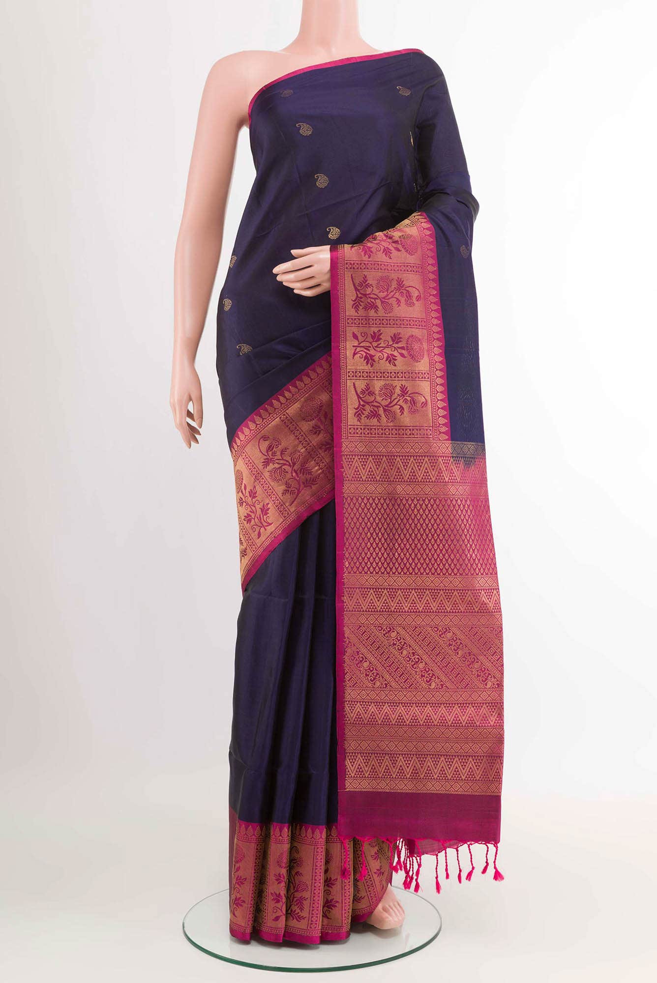Dark Blue Soft Silk Saree