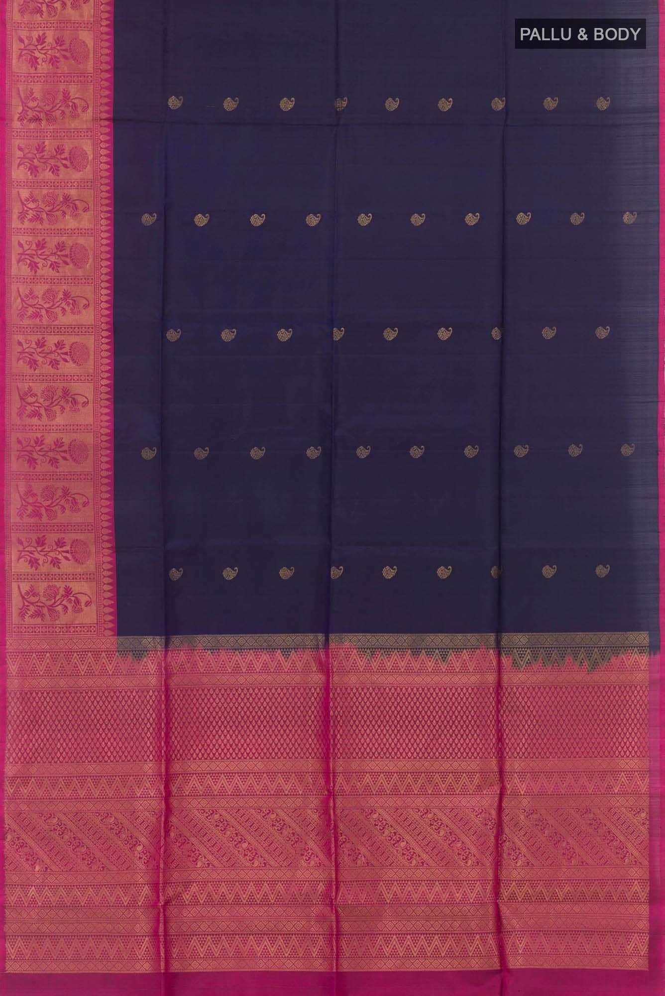 Dark Blue Soft Silk Saree