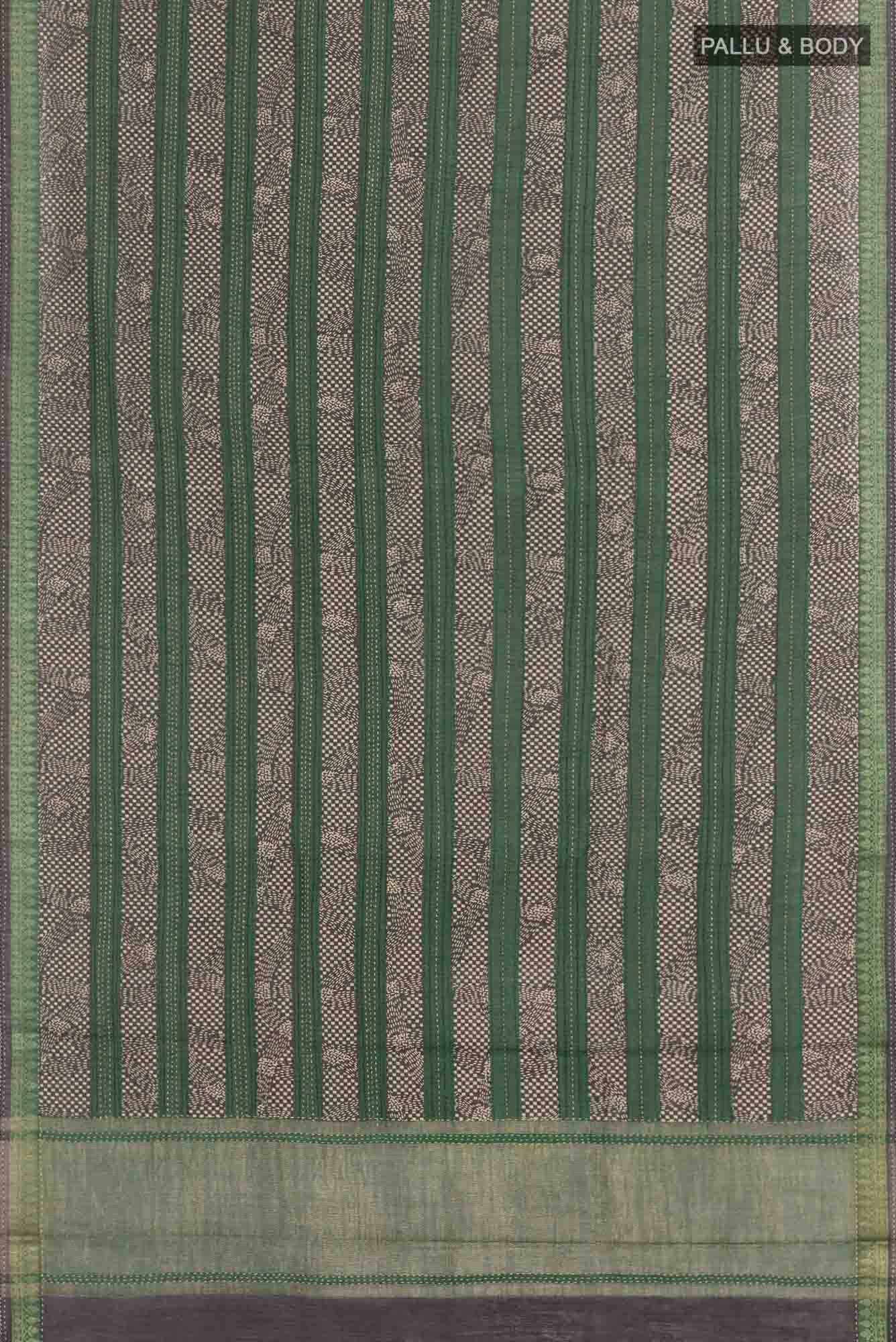 Black Tussar Saree