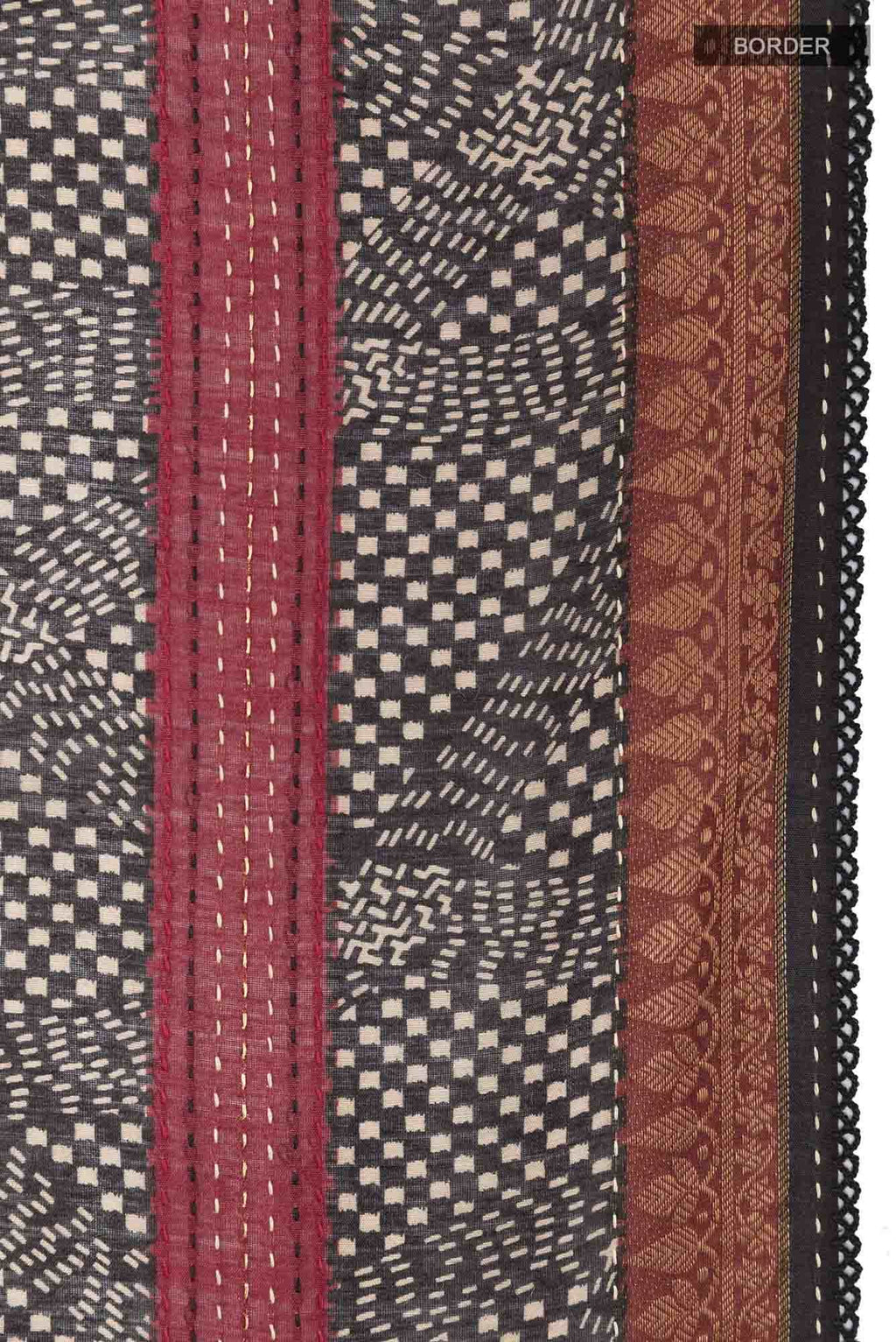 Black Tussar Saree
