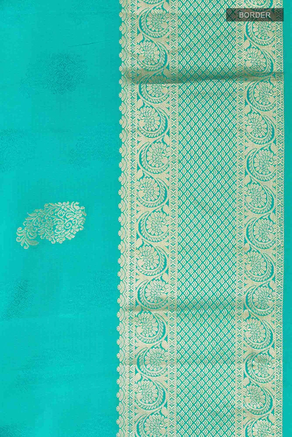 Sea Green Kanchipuram Silk Saree