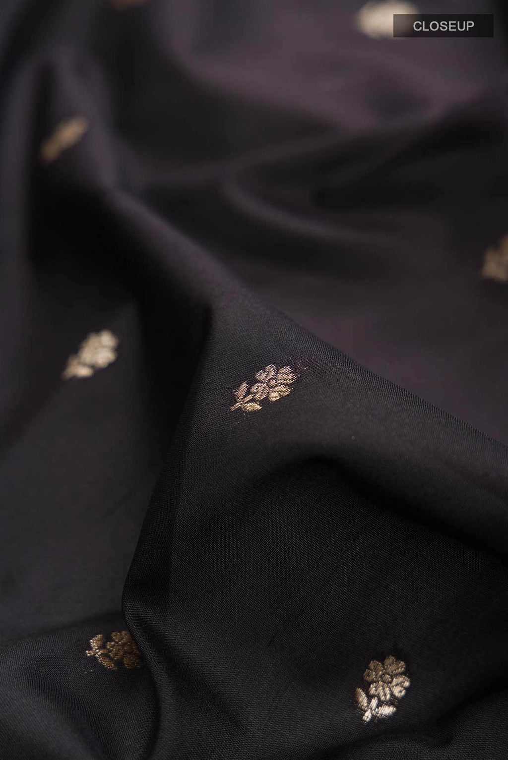 Black Blended Banarasi Silk Saree