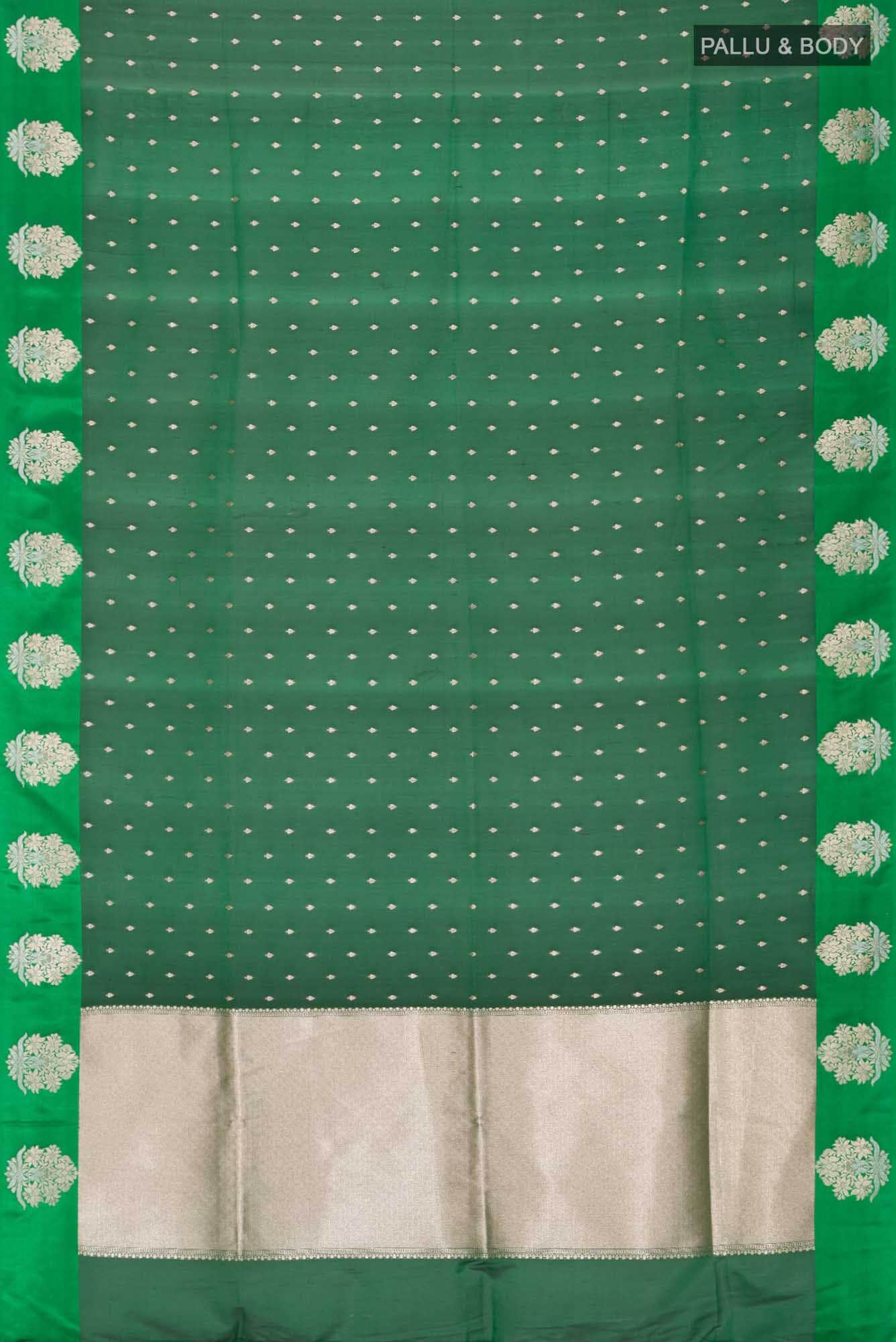 Green Blended Banarasi Silk Saree