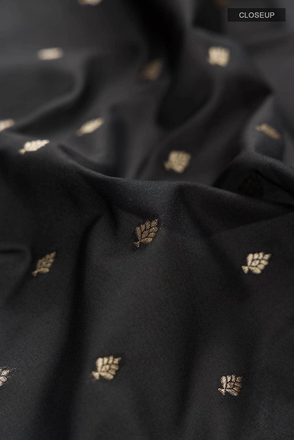 Black Blended Banarasi Silk Saree