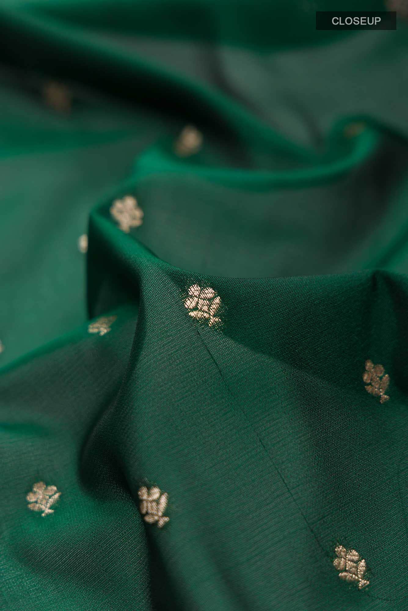 Green Blended Banarasi Silk Saree
