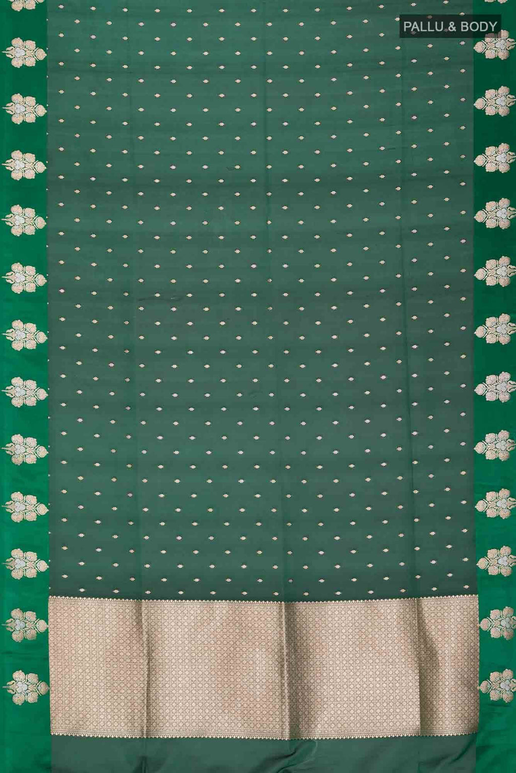 Green Blended Banarasi Silk Saree
