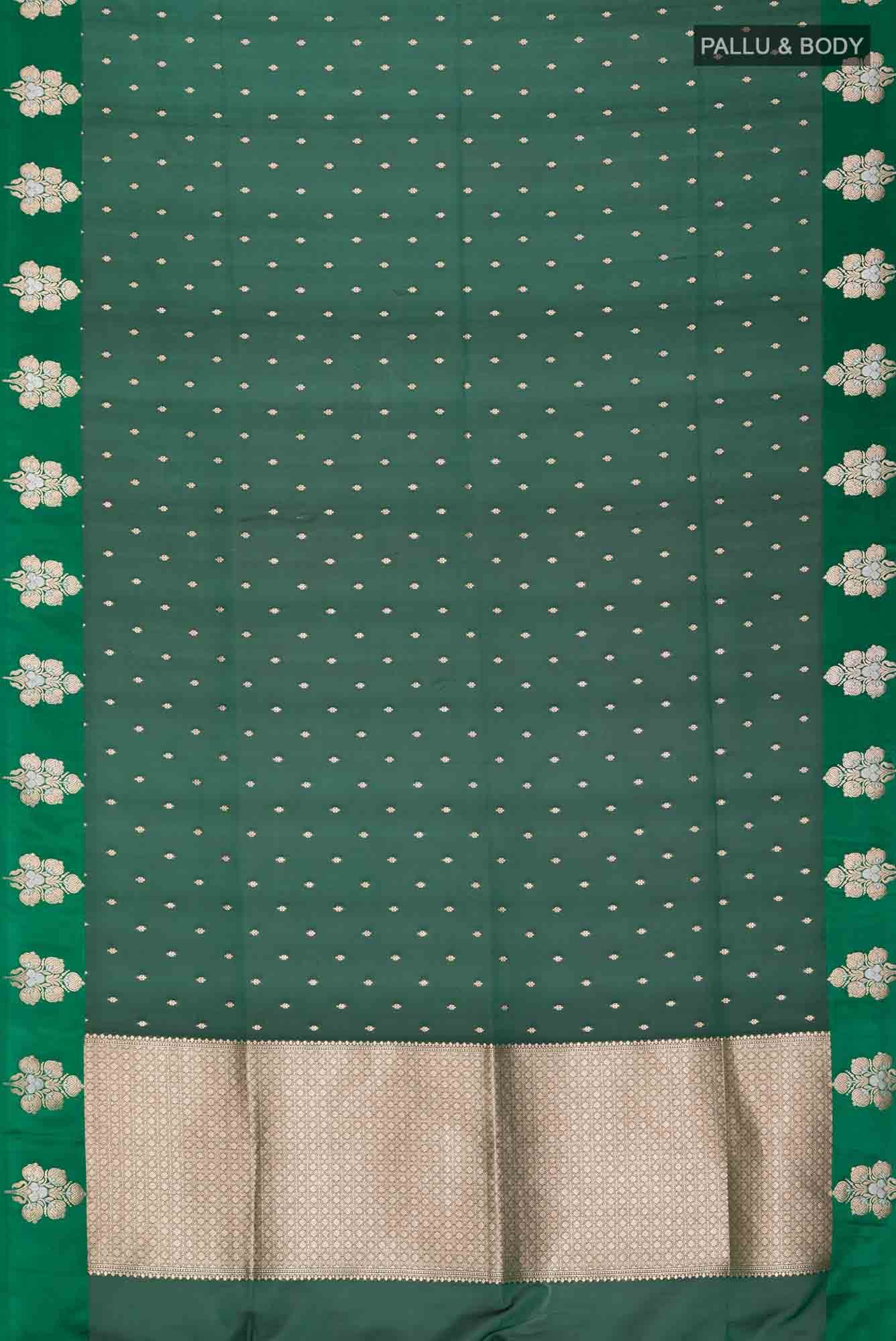 Green Blended Banarasi Silk Saree