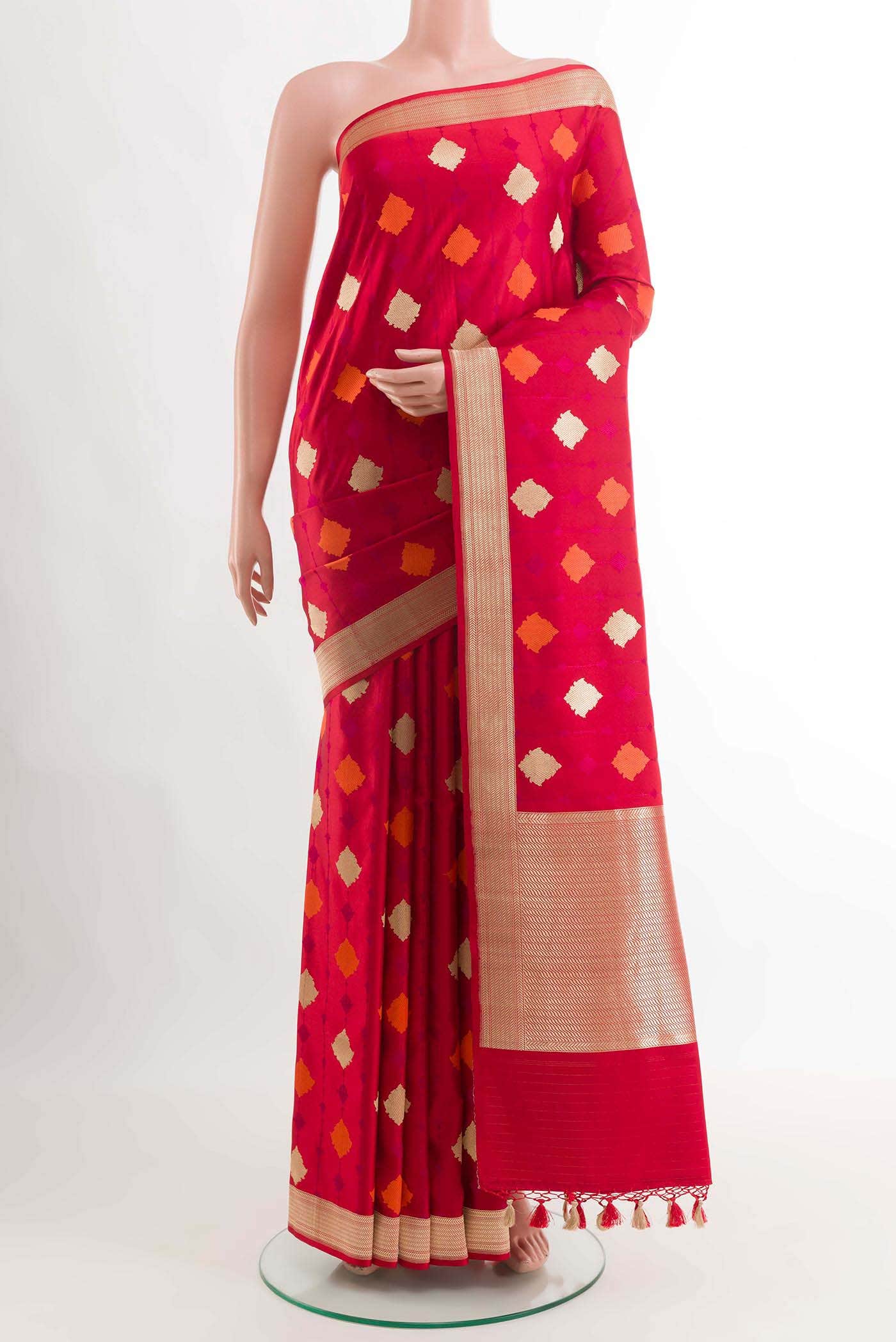 Red Banarasi Silk Saree