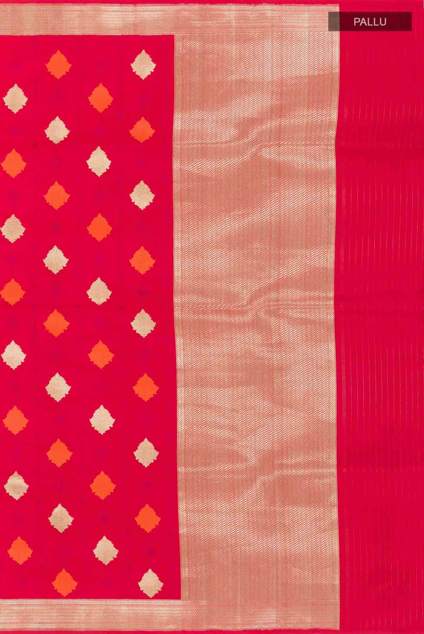Red Banarasi Silk Saree