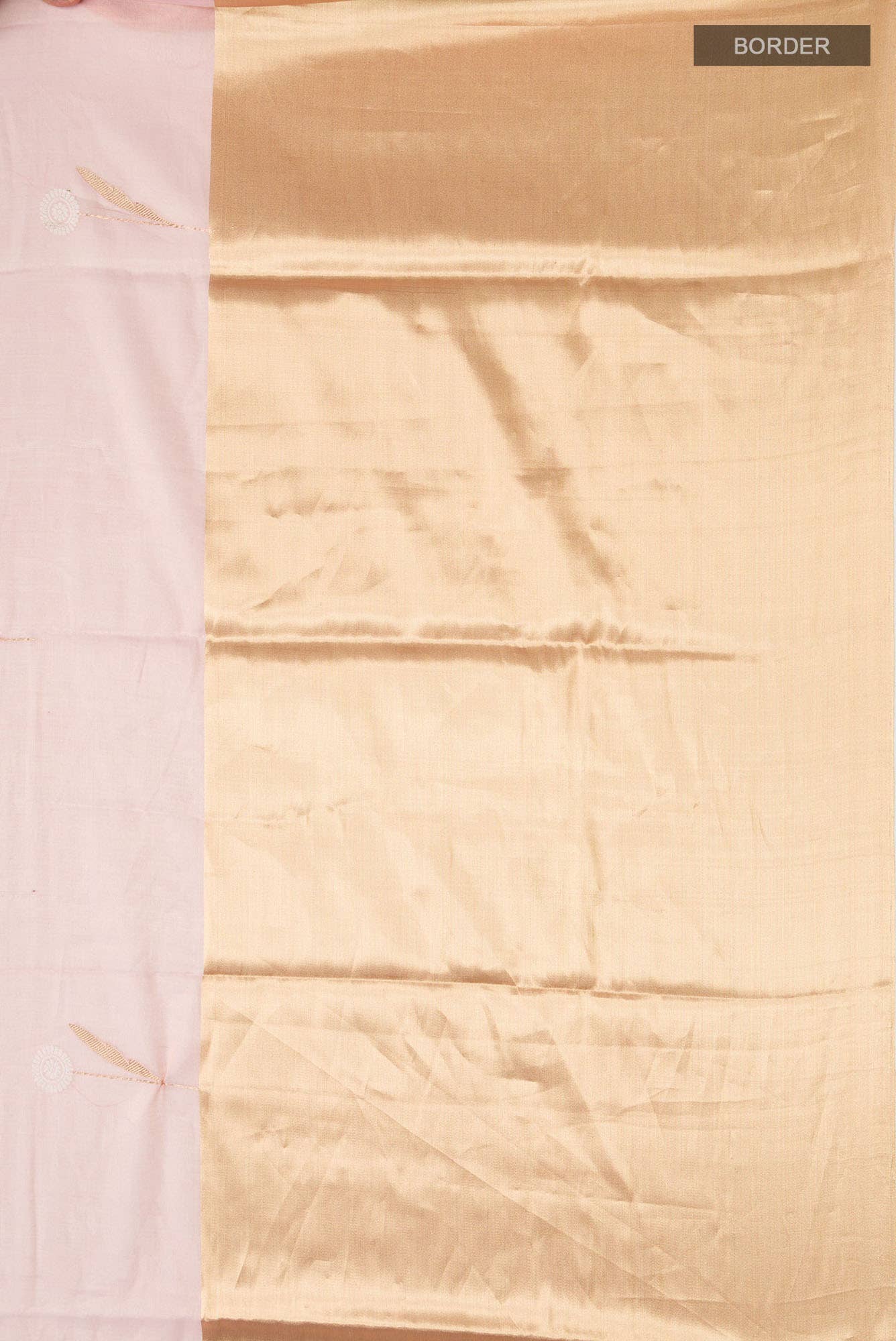 Rose Gold Chanderi Silk Saree