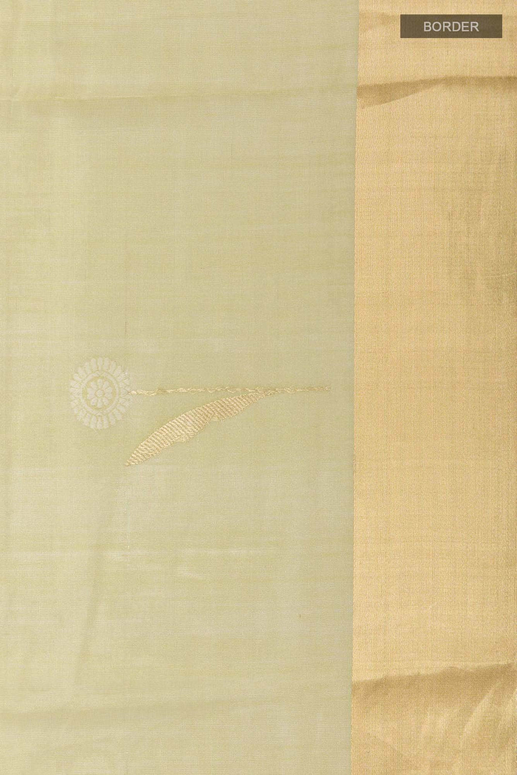 Beige Banarasi Tissue Silk Saree