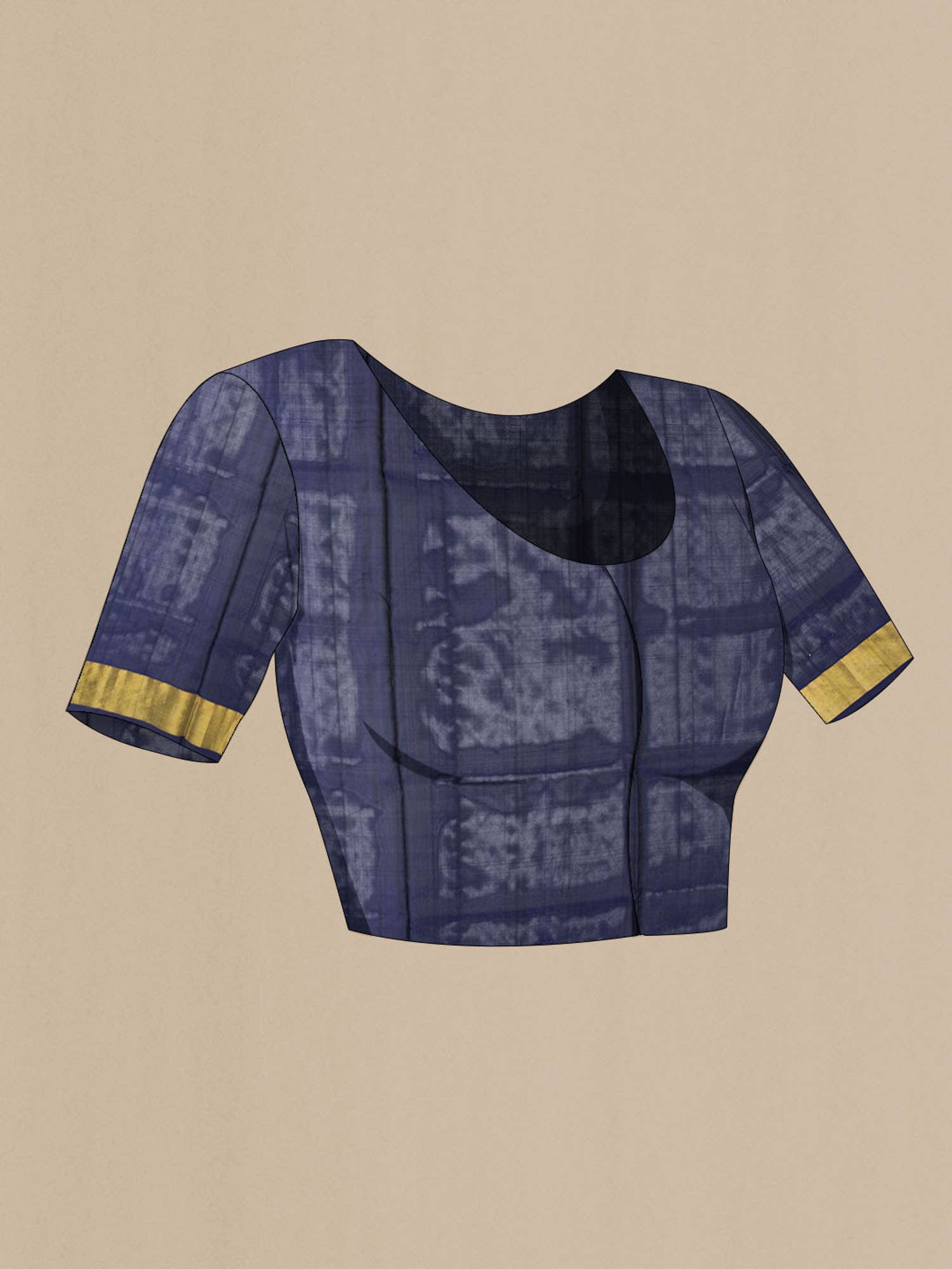 Pure Silk Pure Zari Navy Blue Uppada Saree