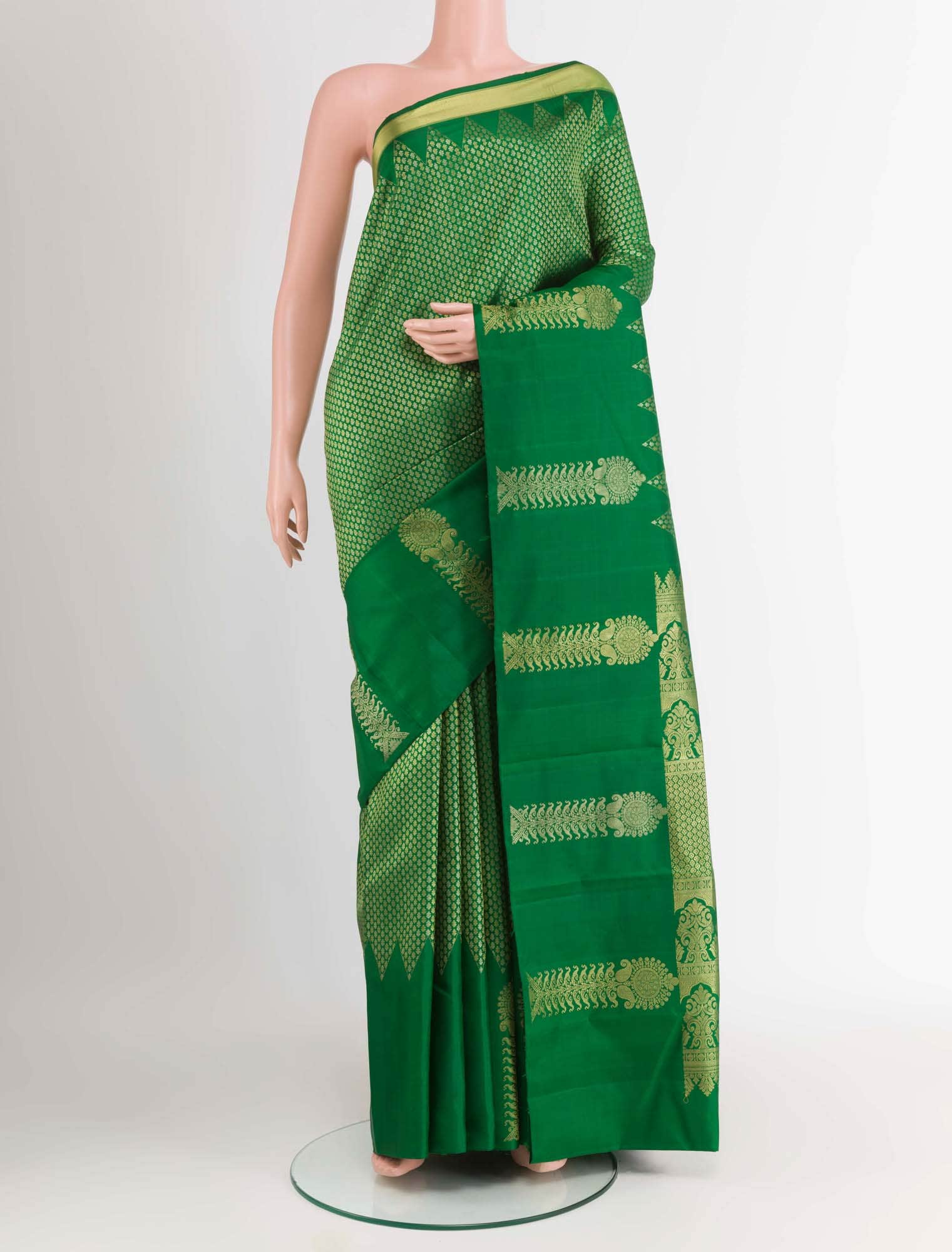 Green Kanchipuram Silk Saree