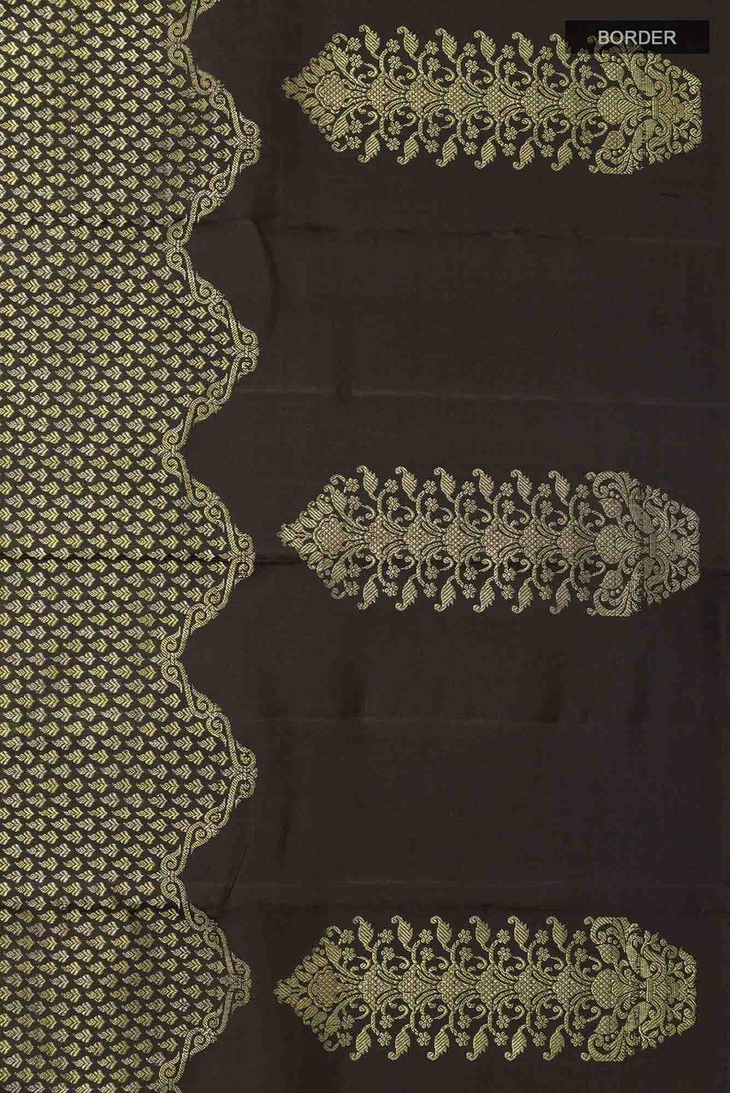 Black Kanchipuram Silk Saree