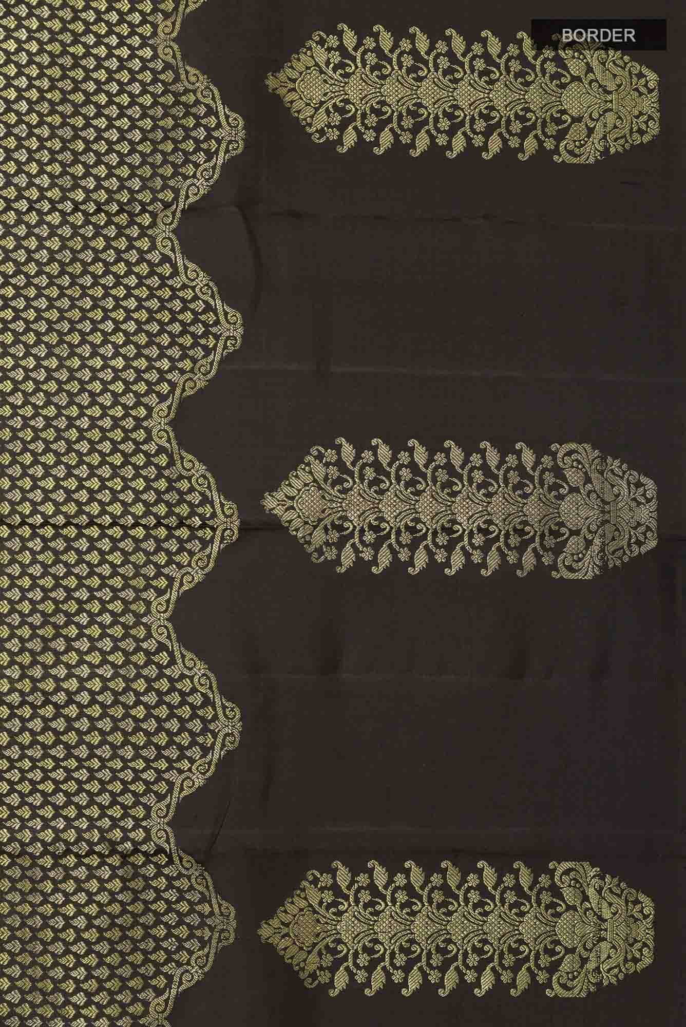 Black Kanchipuram Silk Saree