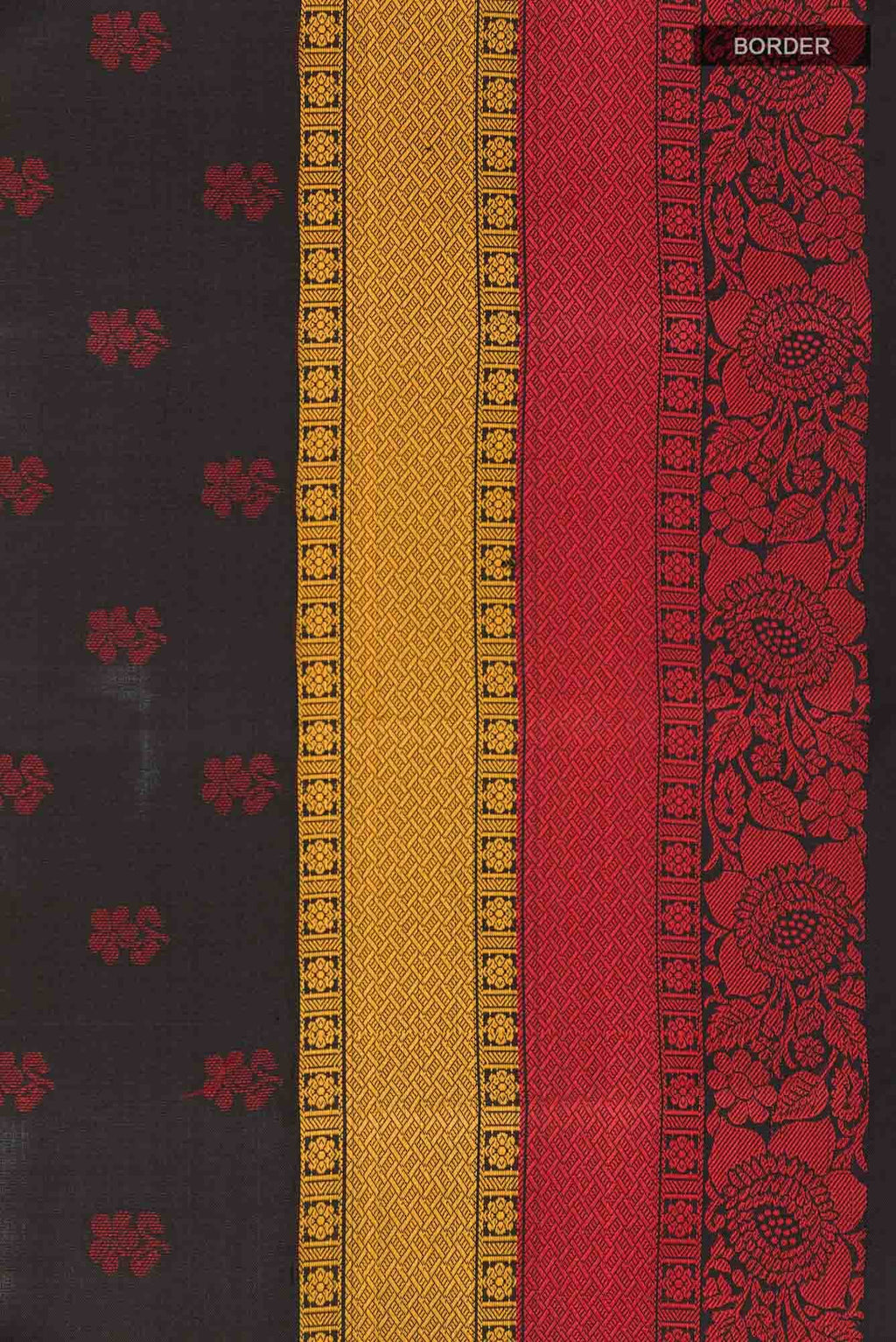 Black Kanchipuram Silk Saree