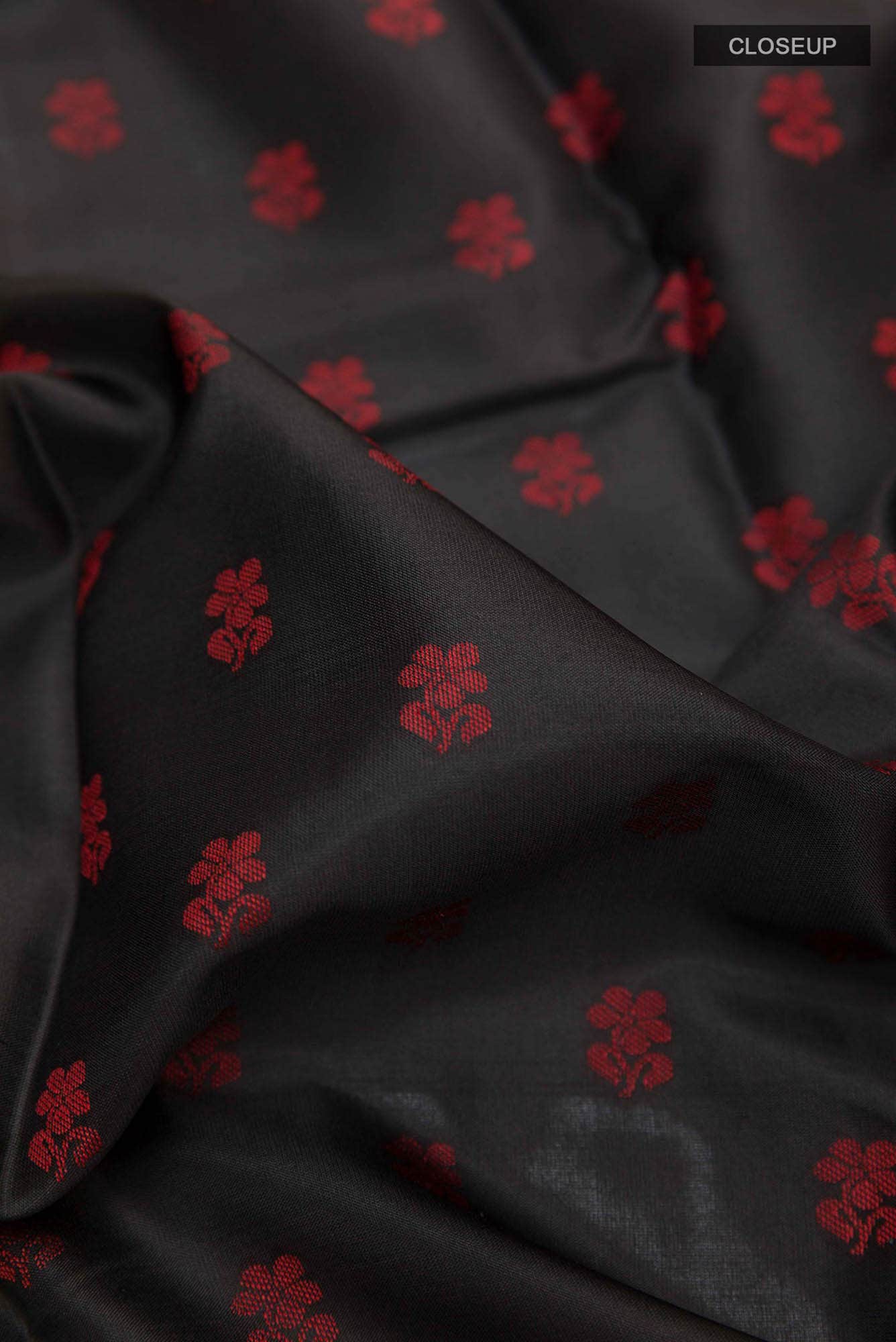 Black Kanchipuram Silk Saree