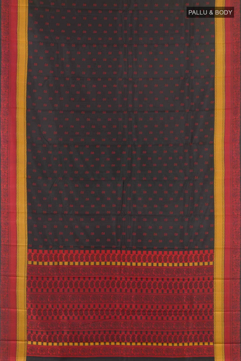 Black Kanchipuram Silk Saree