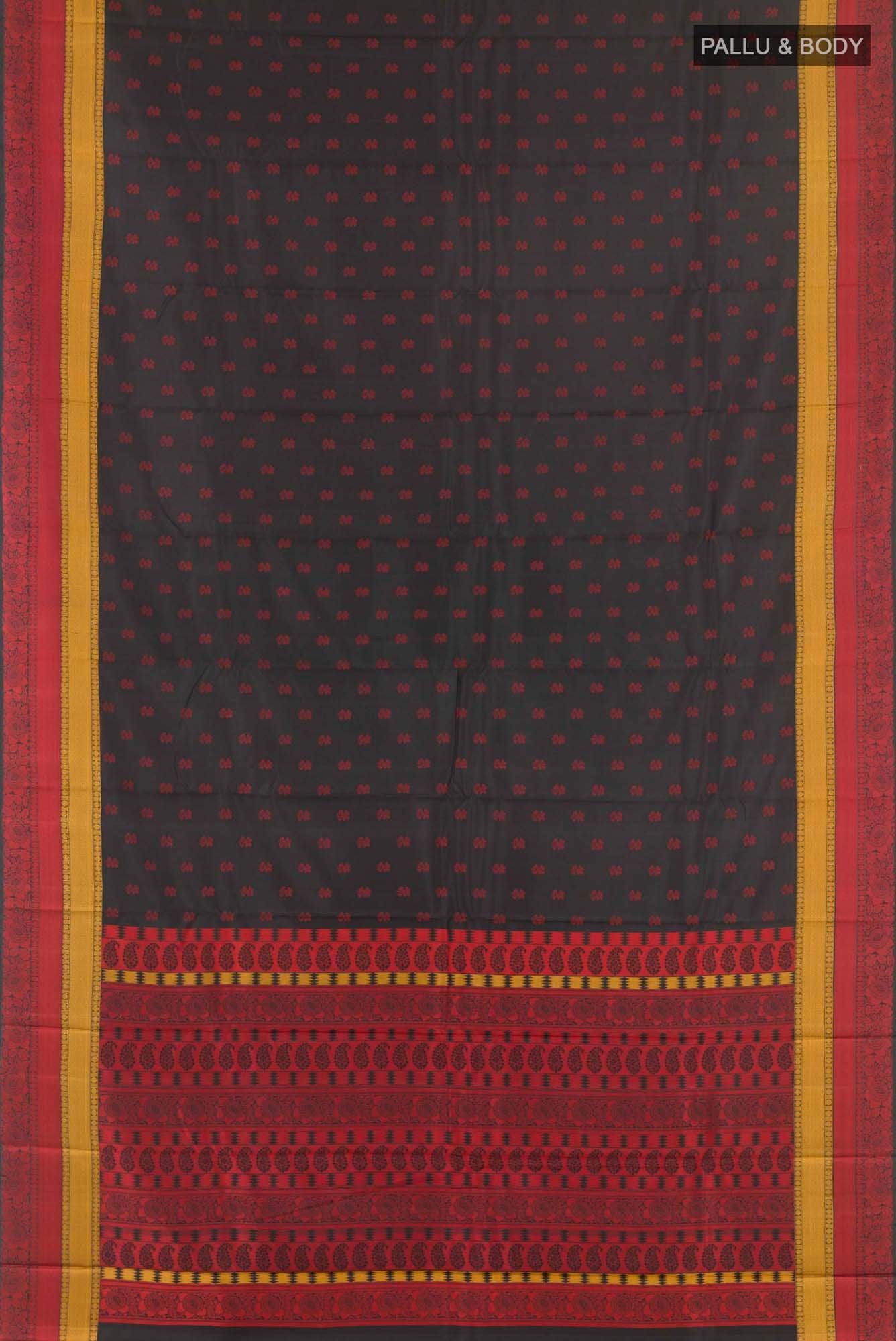 Black Kanchipuram Silk Saree