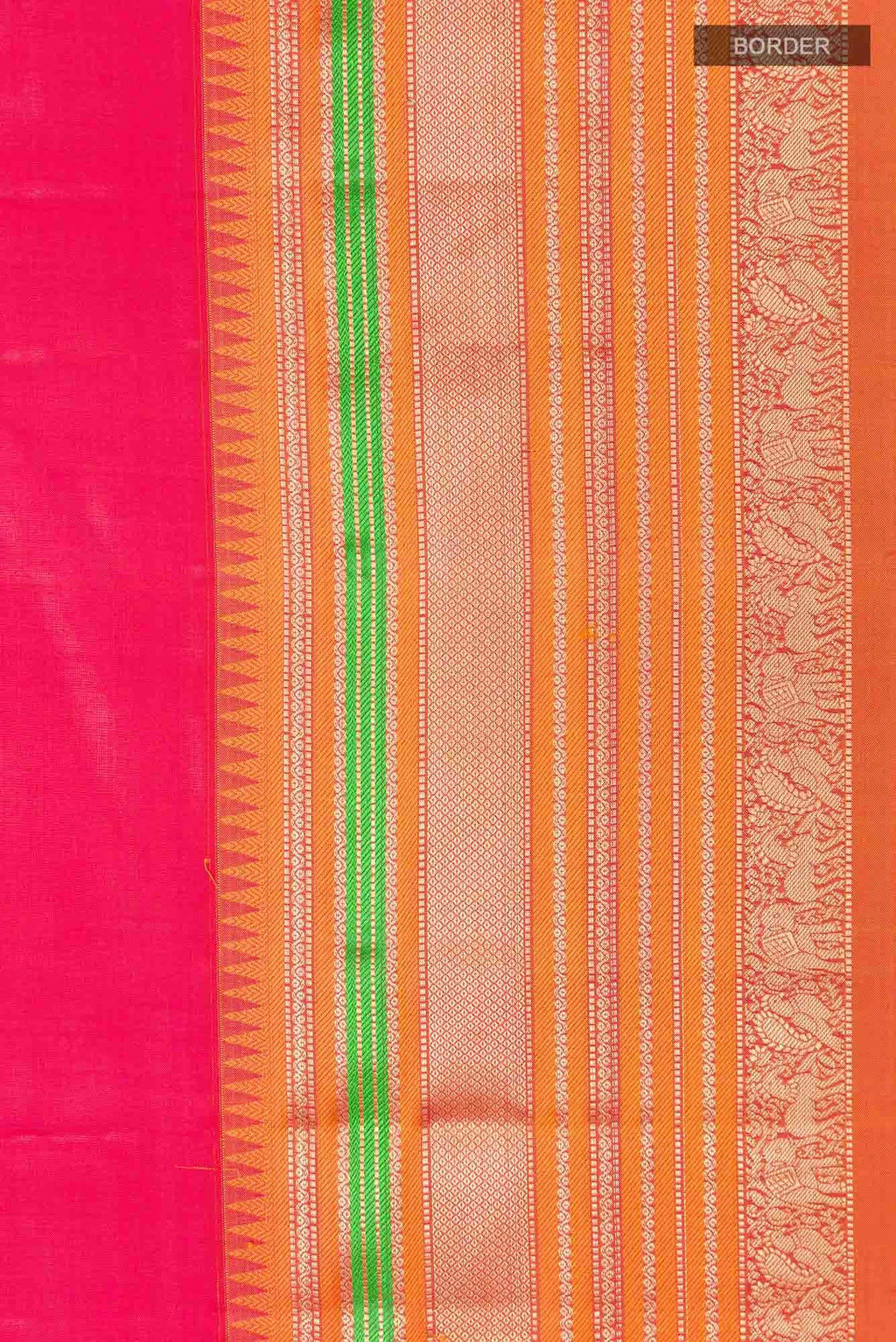 Pink Kanchipuram Silk Saree