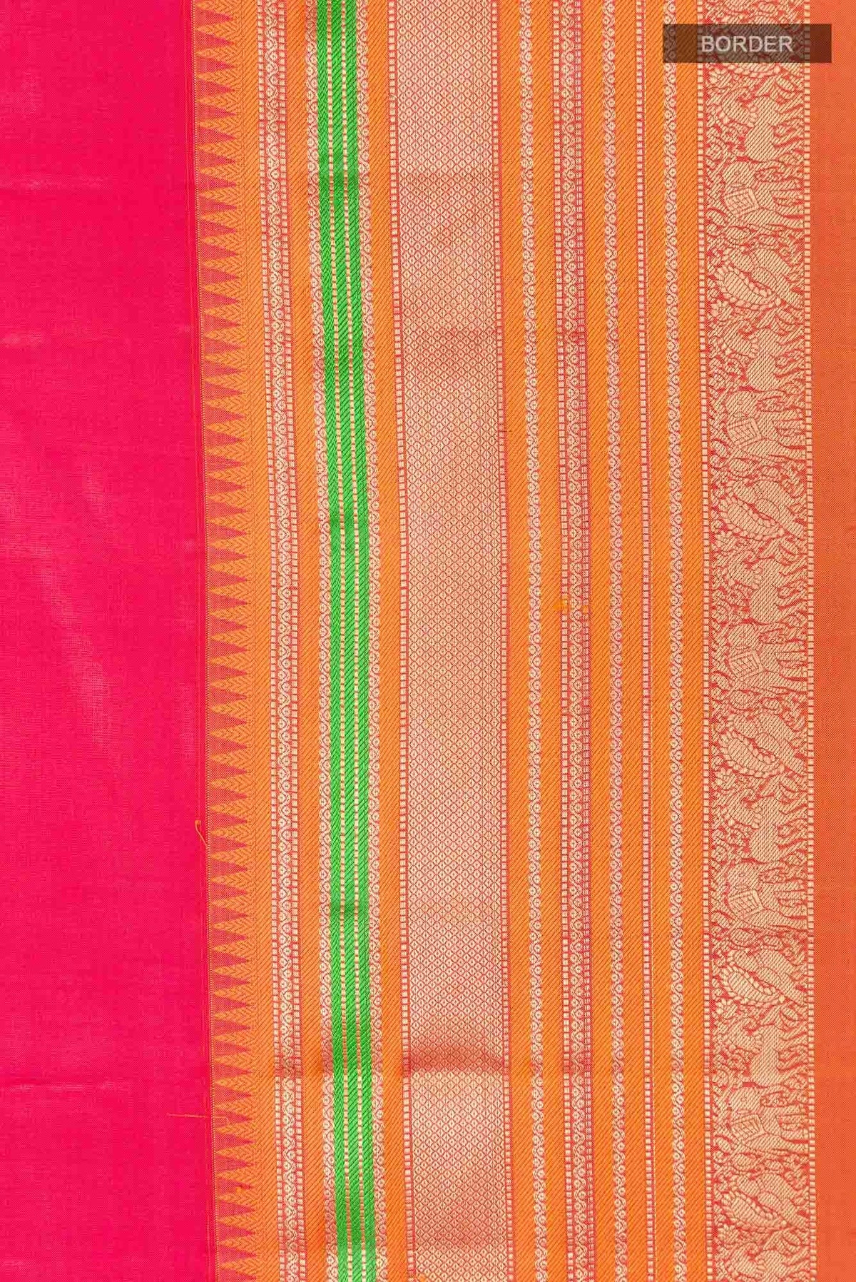 Pink Kanchipuram Silk Saree