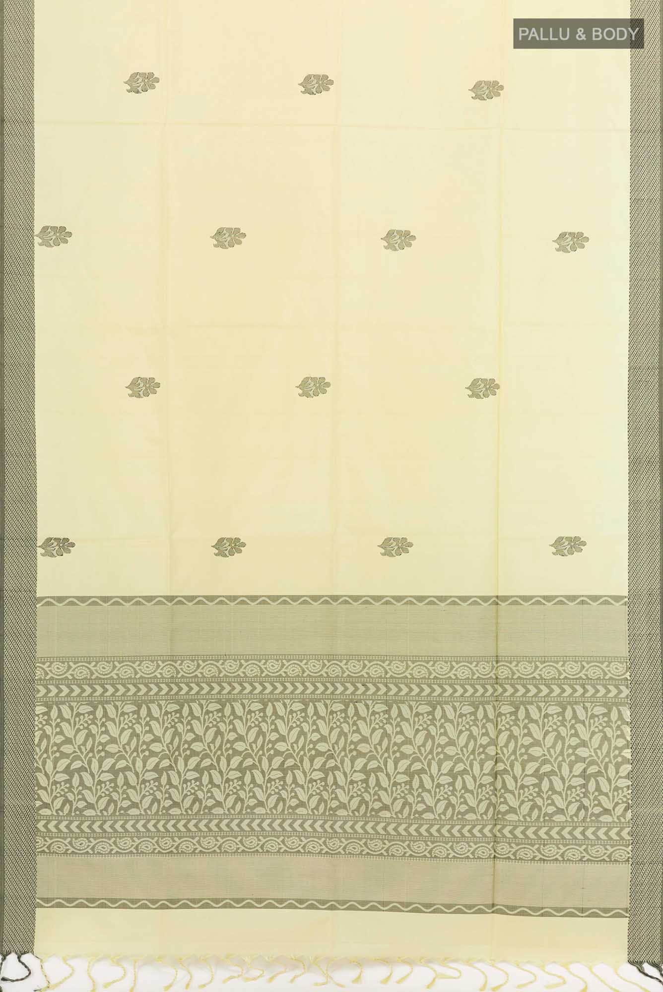 Pearl White Soft Silk Saree