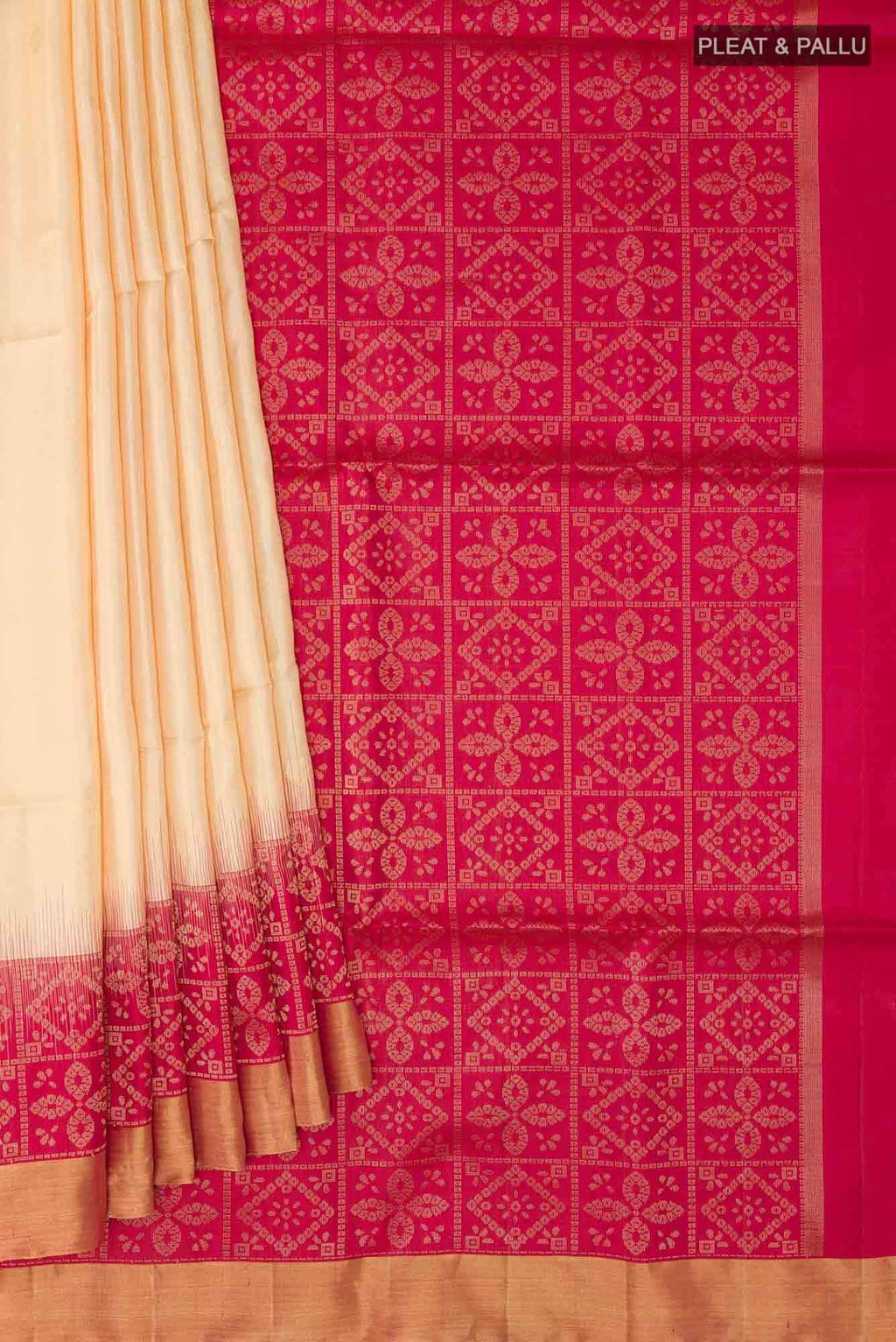 Beige Soft Silk Saree