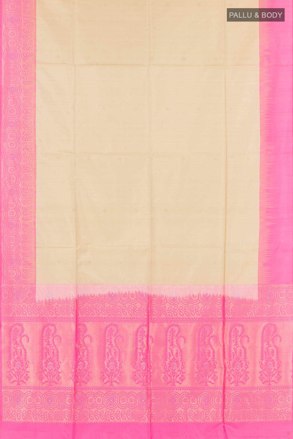 Beige Soft Silk Saree