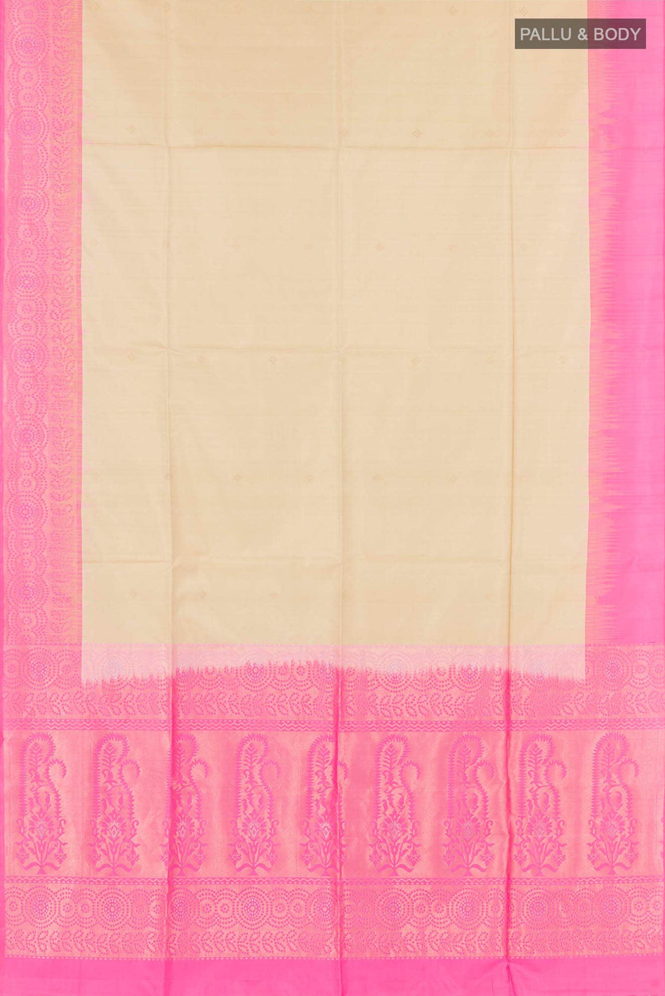 Beige Soft Silk Saree