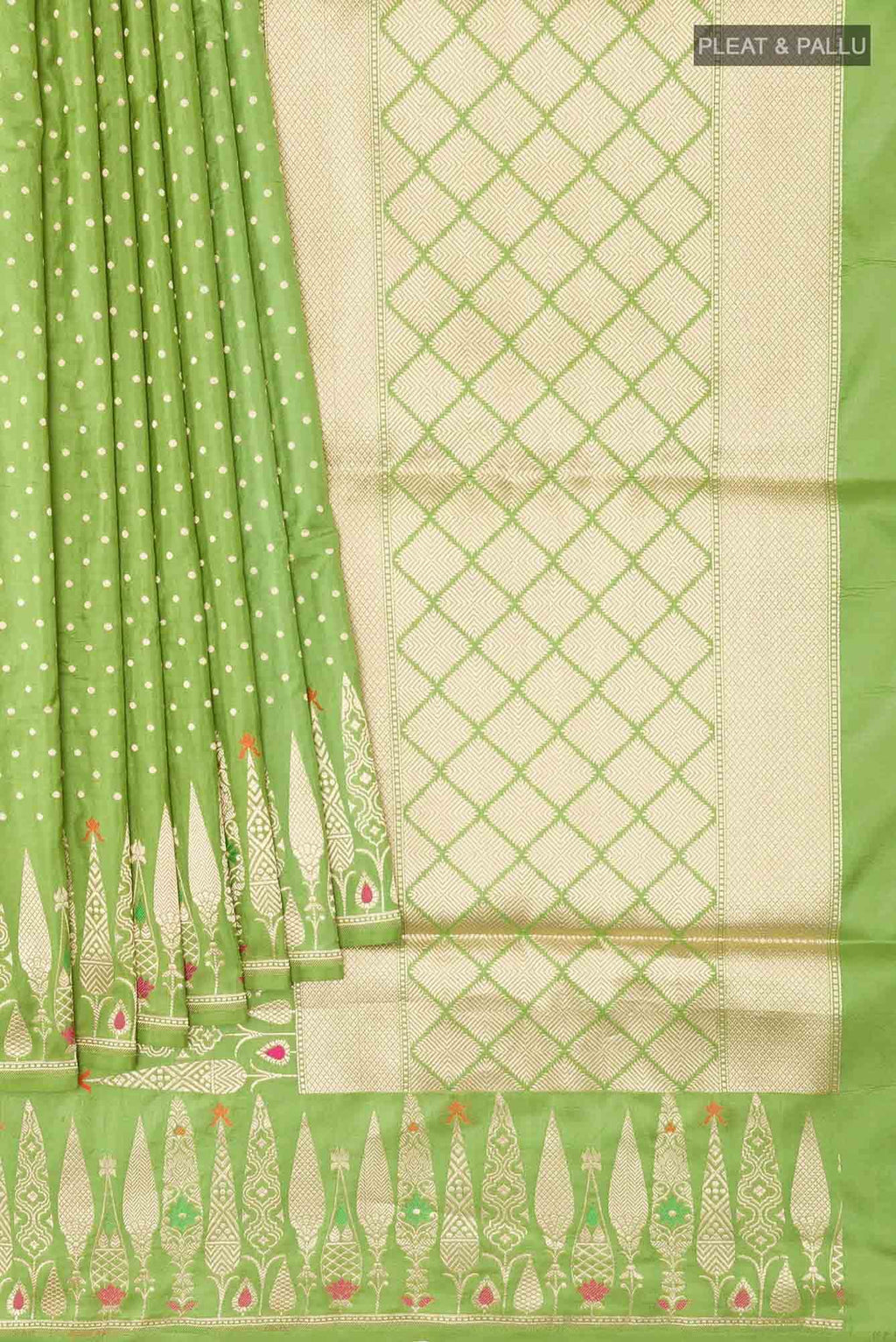 Green Banarasi Silk Saree