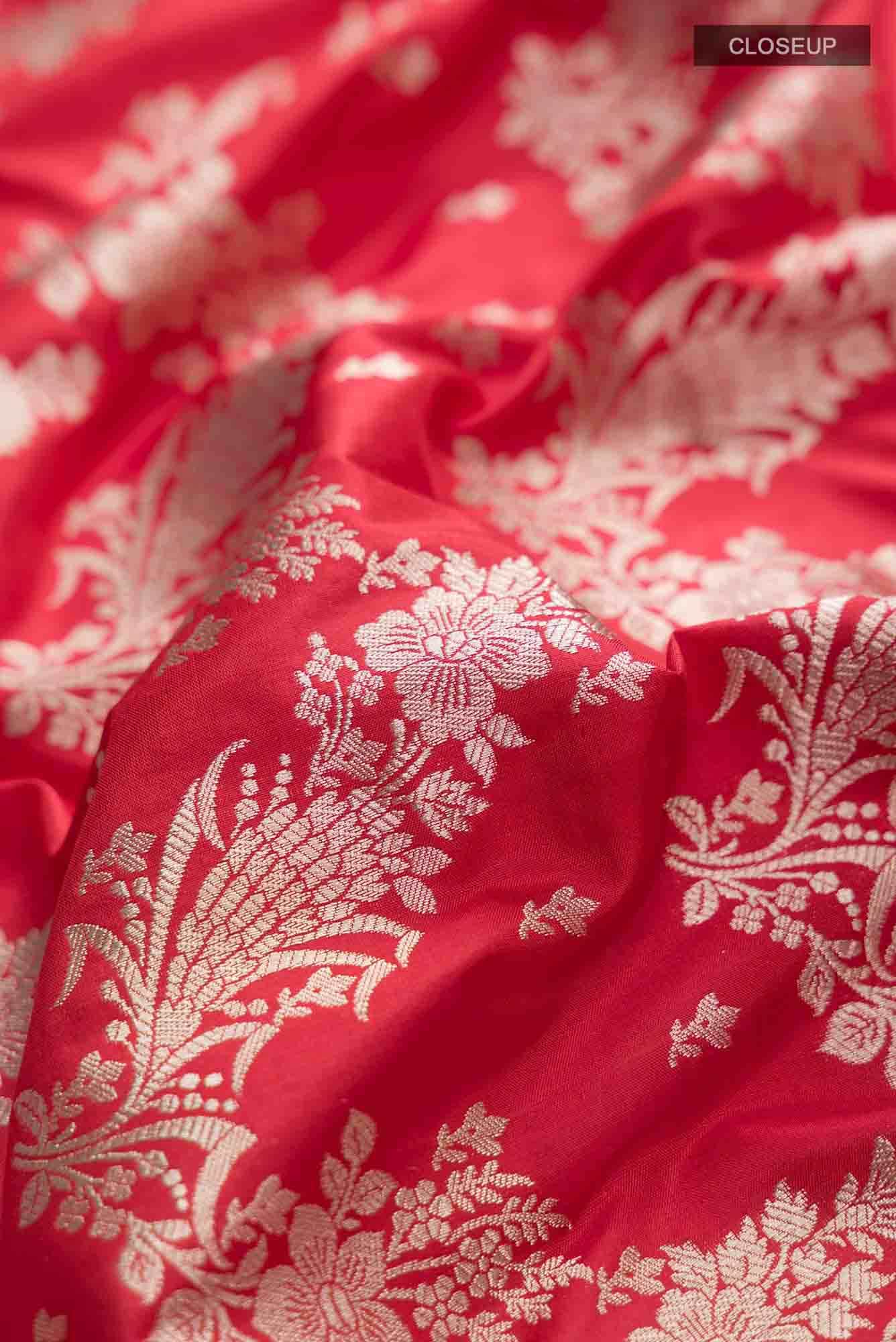 Red Banarasi Silk Saree