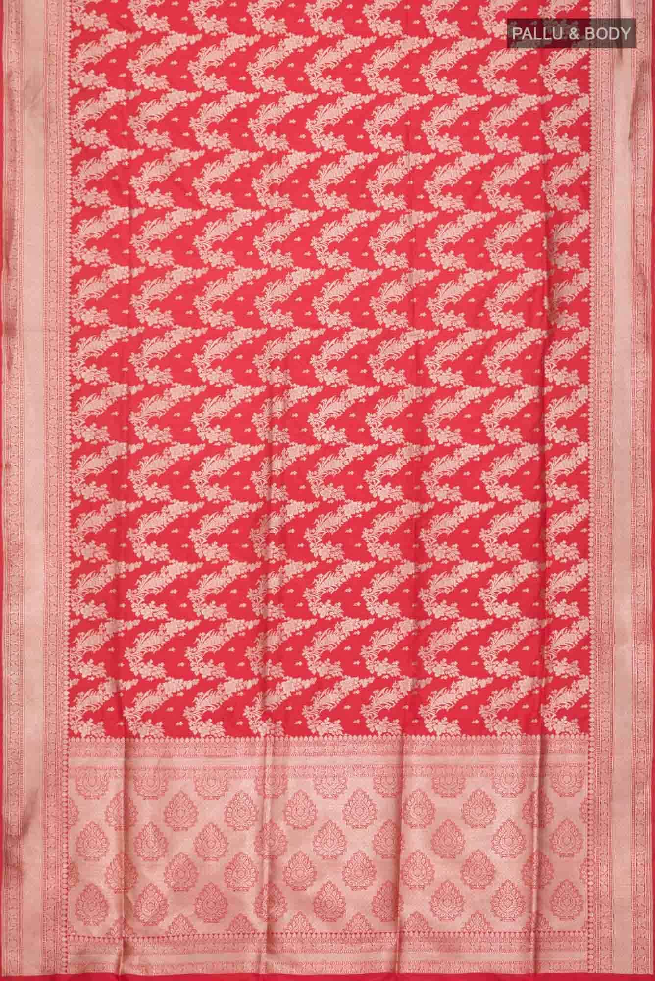 Red Banarasi Silk Saree