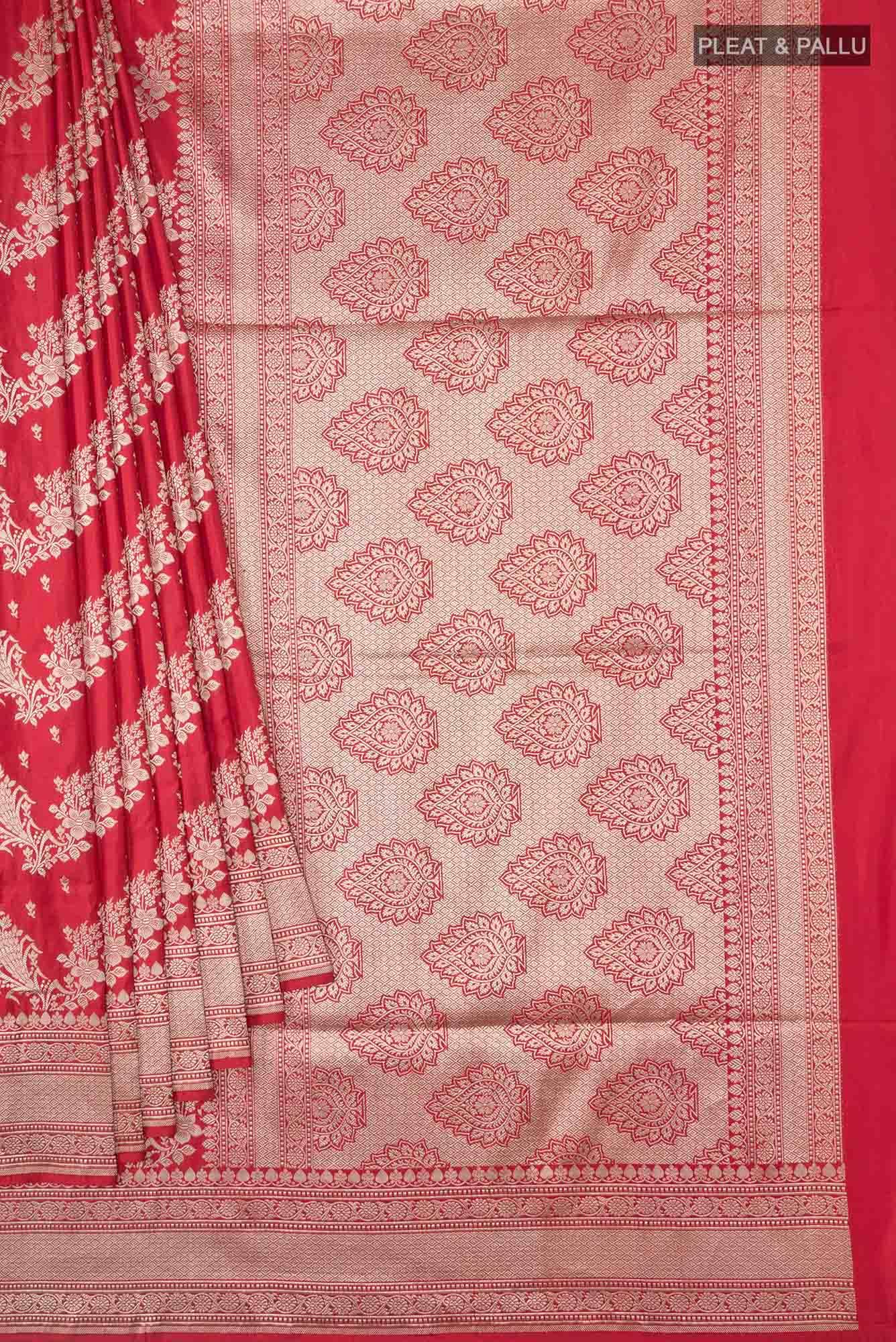 Red Banarasi Silk Saree