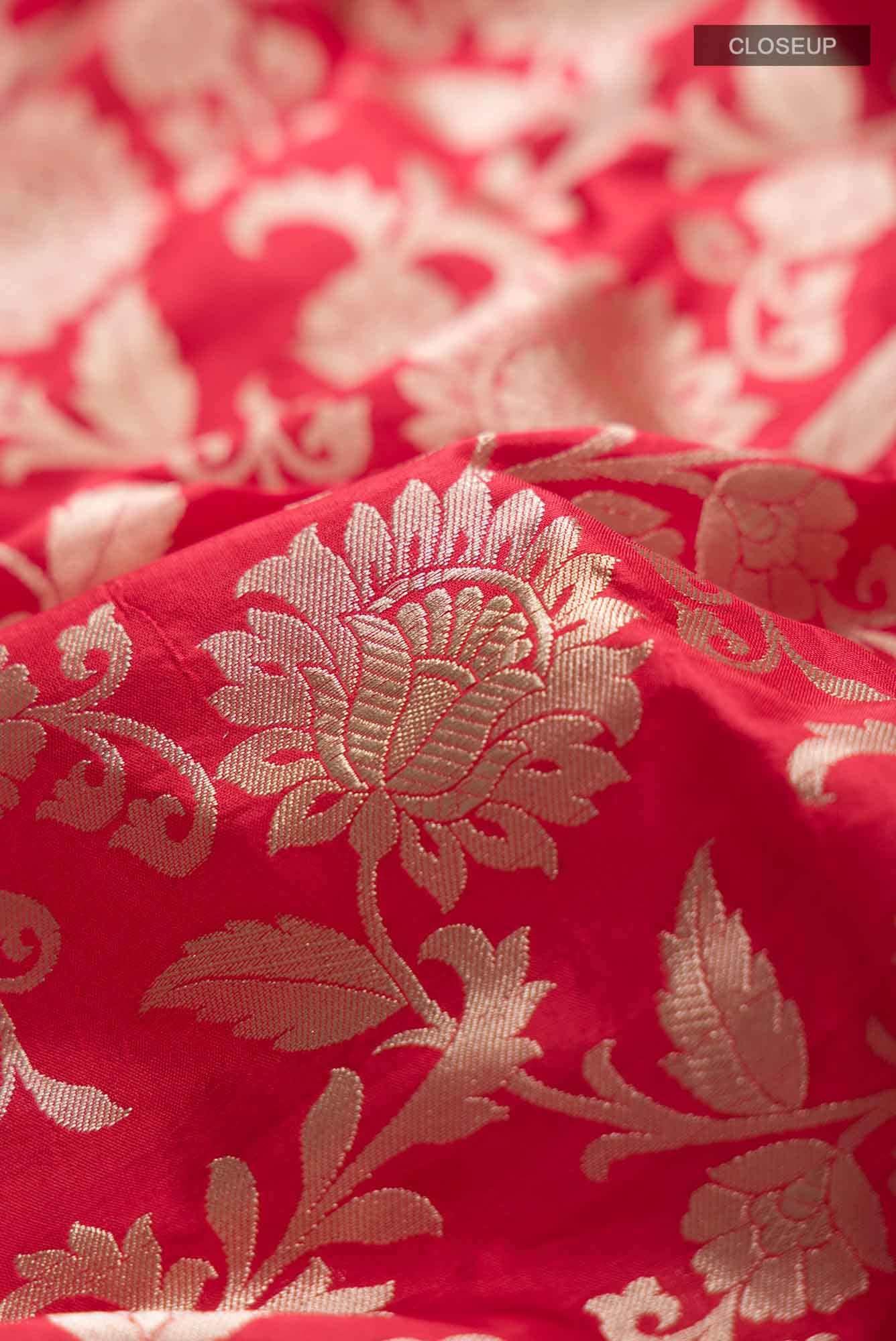 Red Banarasi Silk Saree
