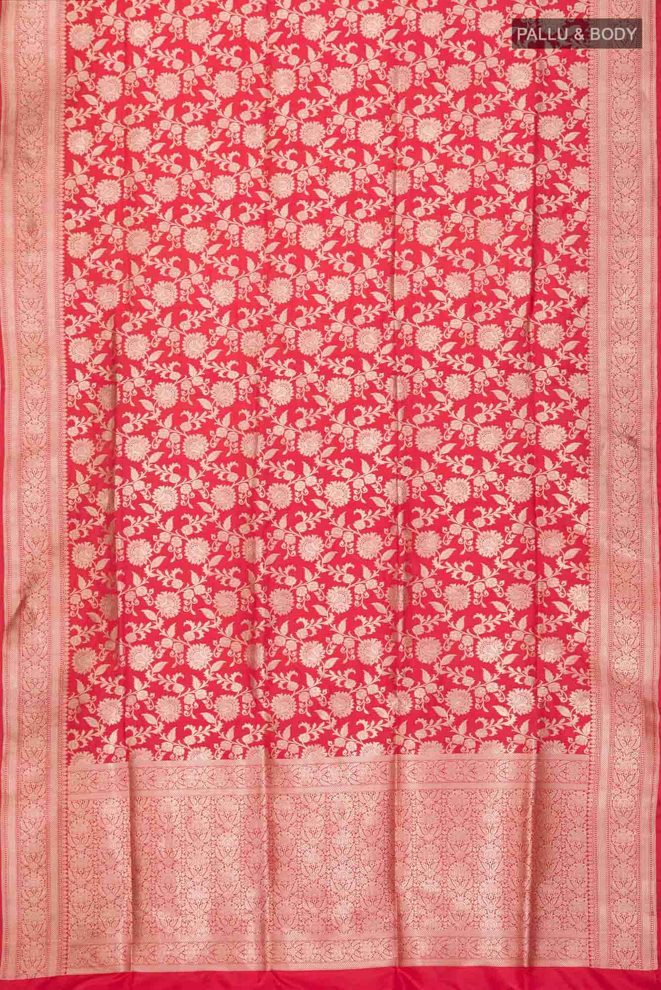 Red Banarasi Silk Saree