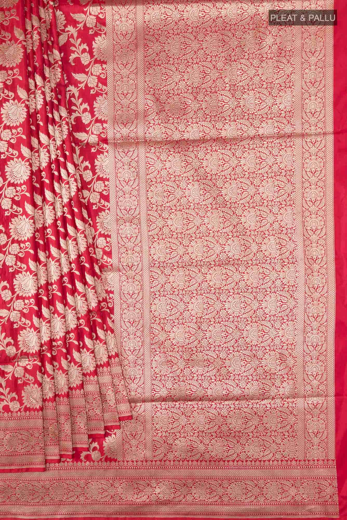 Red Banarasi Silk Saree