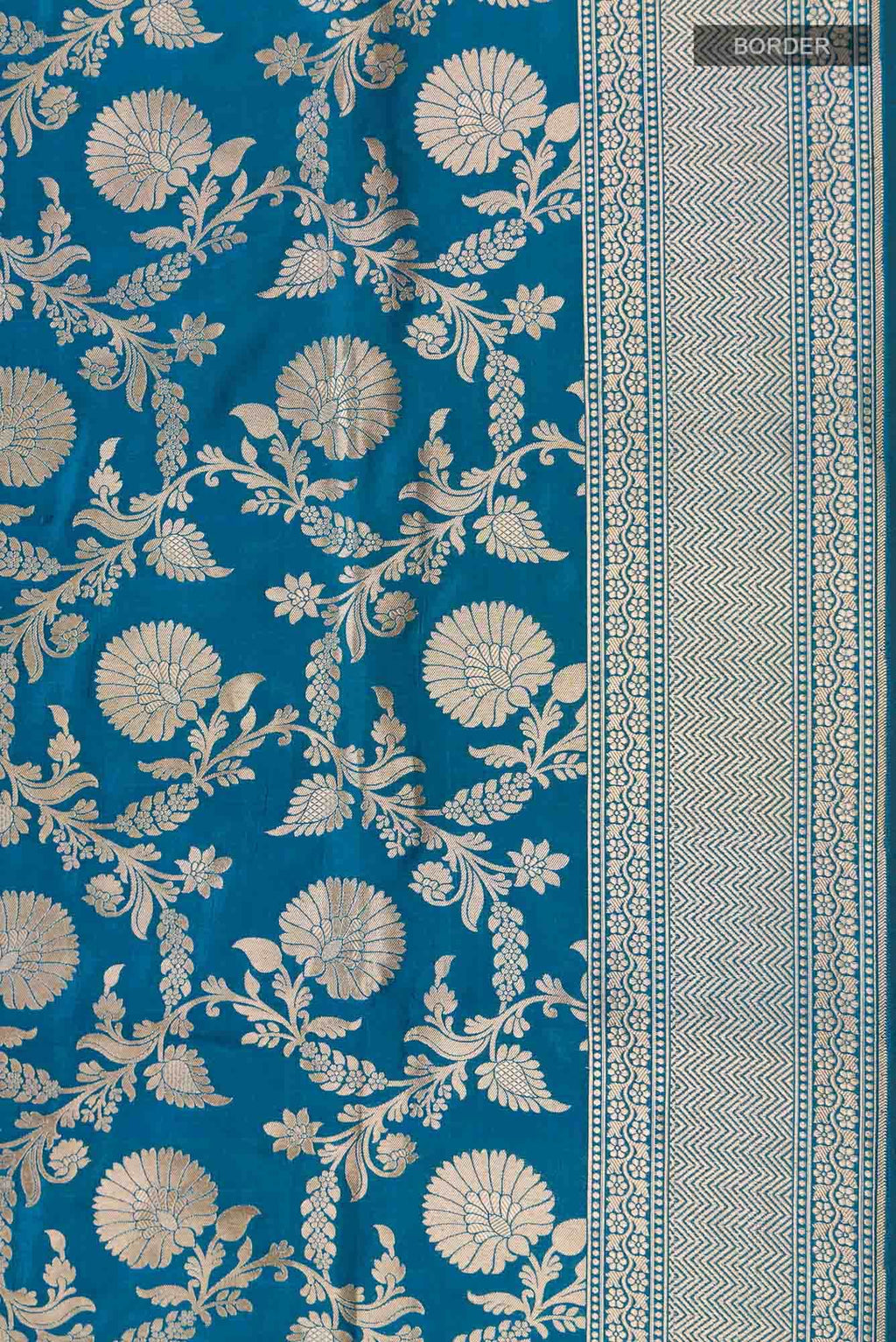 Blue Banarasi Silk Saree