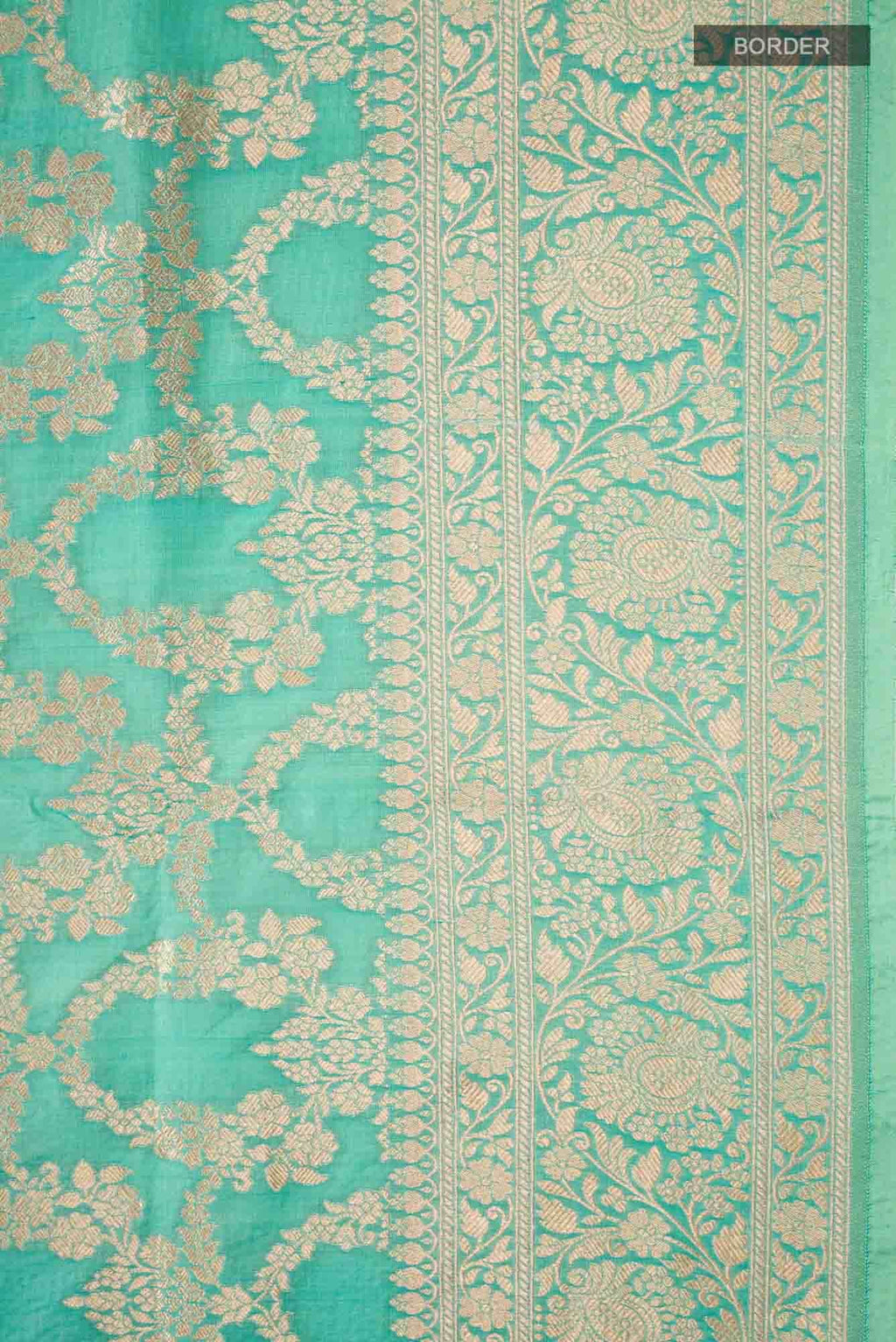Green Banarasi Silk Saree