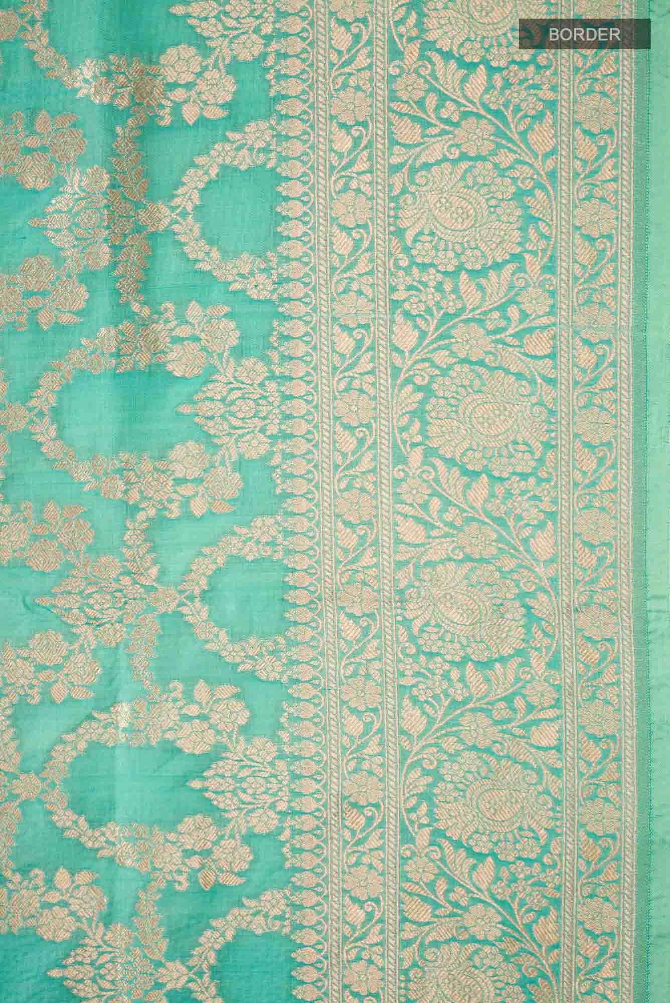 Green Banarasi Silk Saree