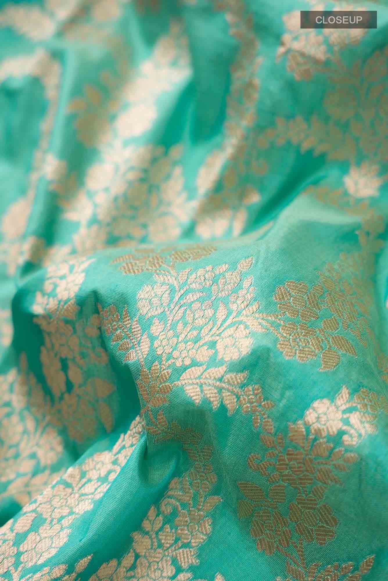 Green Banarasi Silk Saree