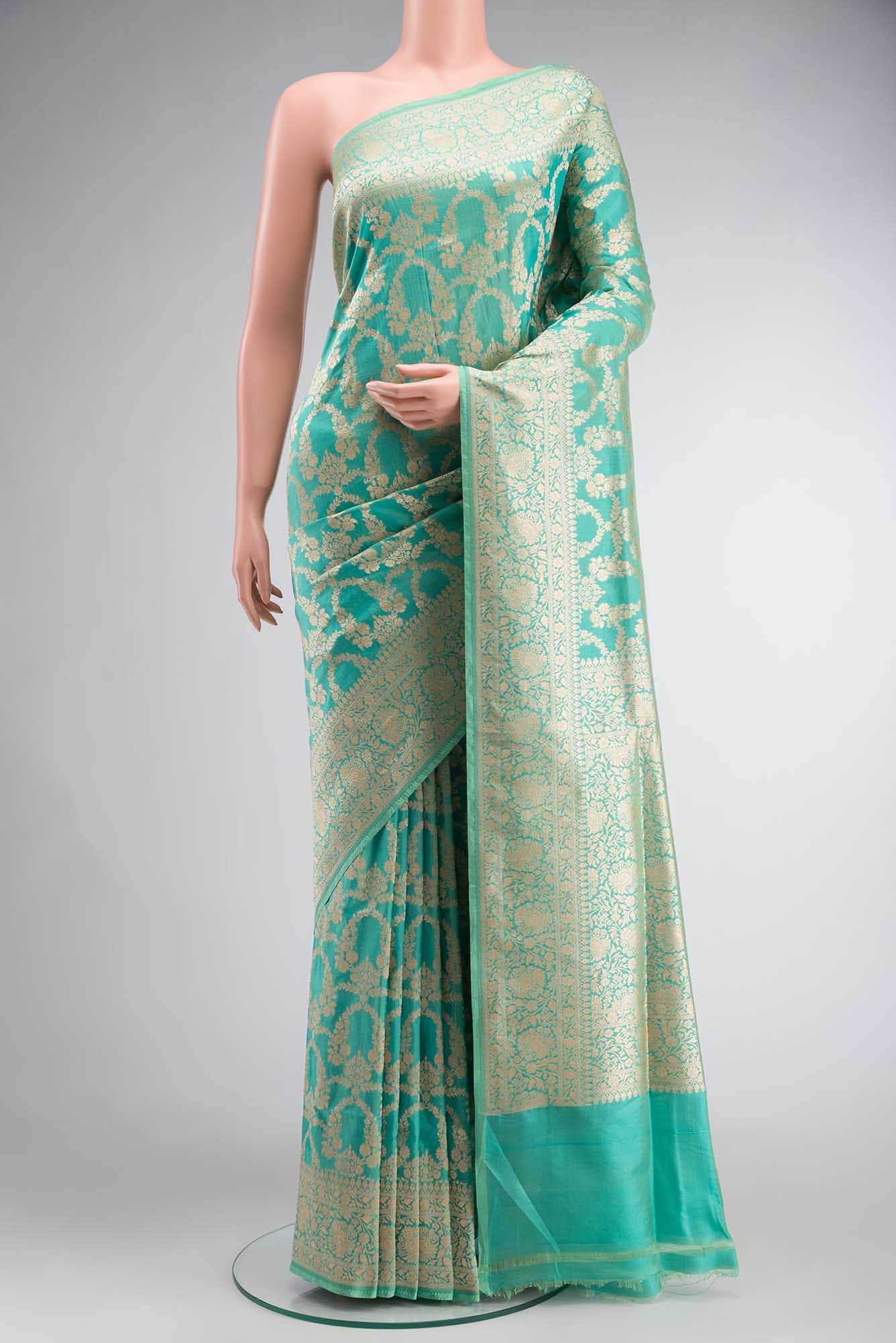 Green Banarasi Silk Saree