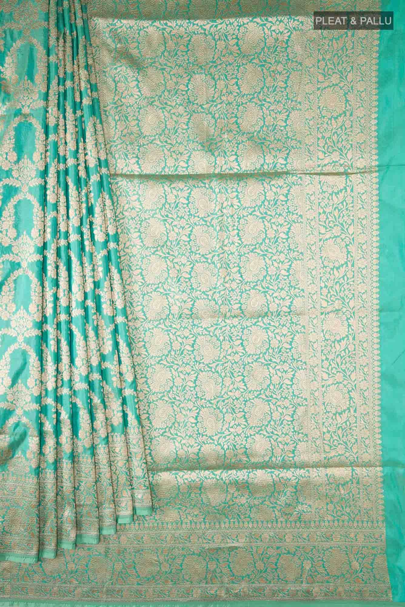 Green Banarasi Silk Saree