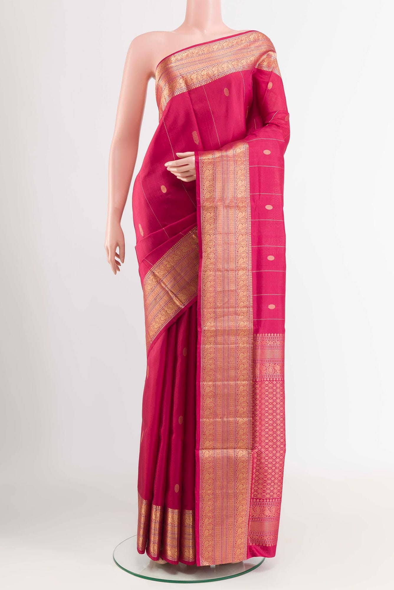 Dark Pink Soft Silk Saree