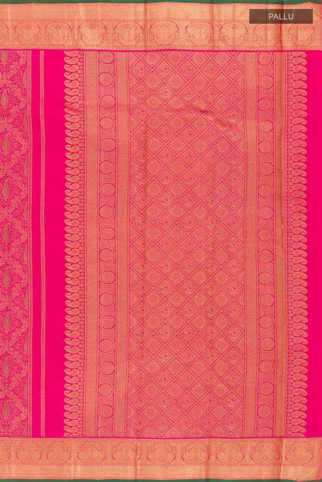 Pure Silk Pure Zari Pink Kanchipuram Saree
